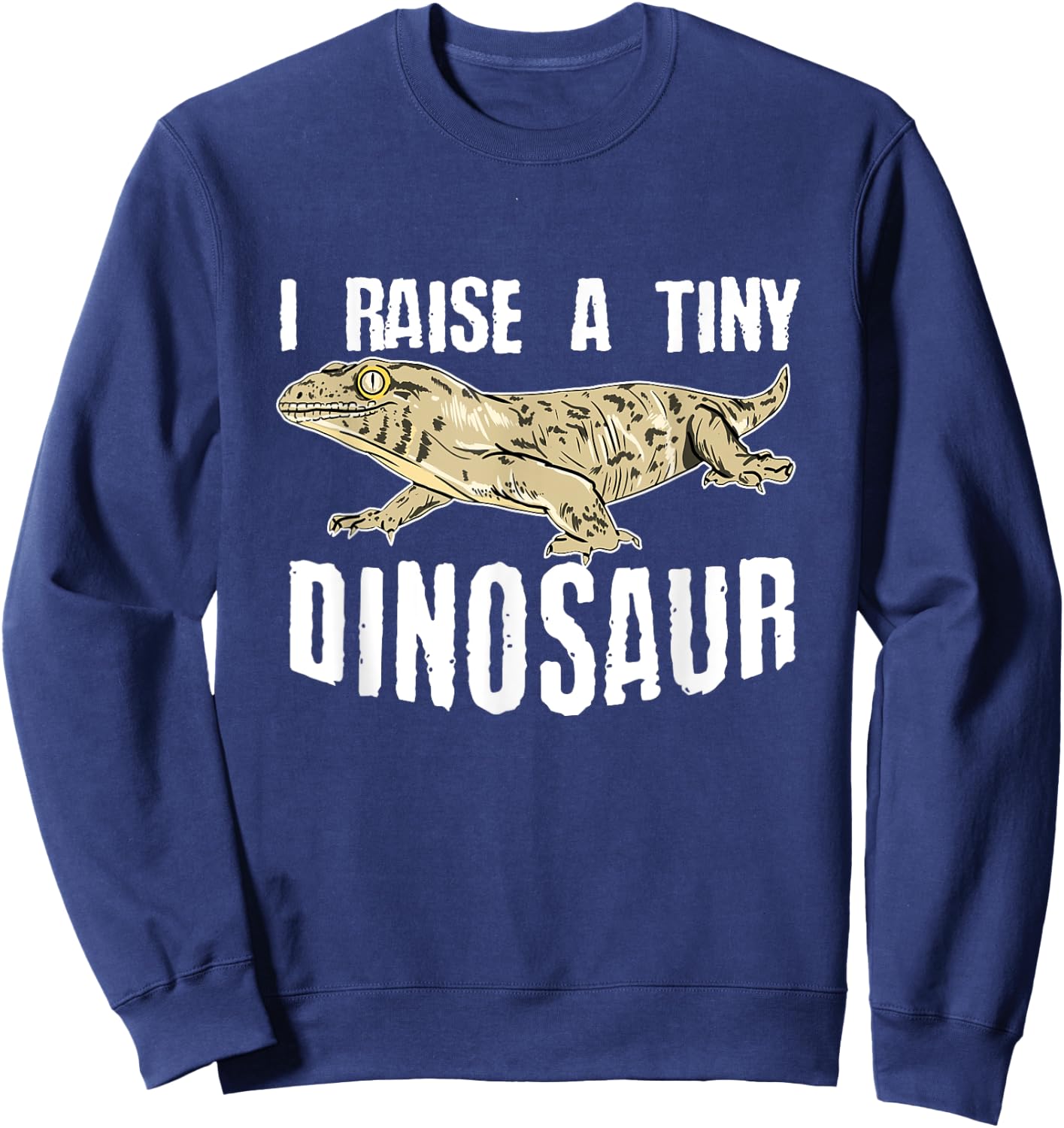 Leachie Gecko New Caledonian Giant Gecko Lizard Reptile Sweatshirt - Sweatshirt | Navy