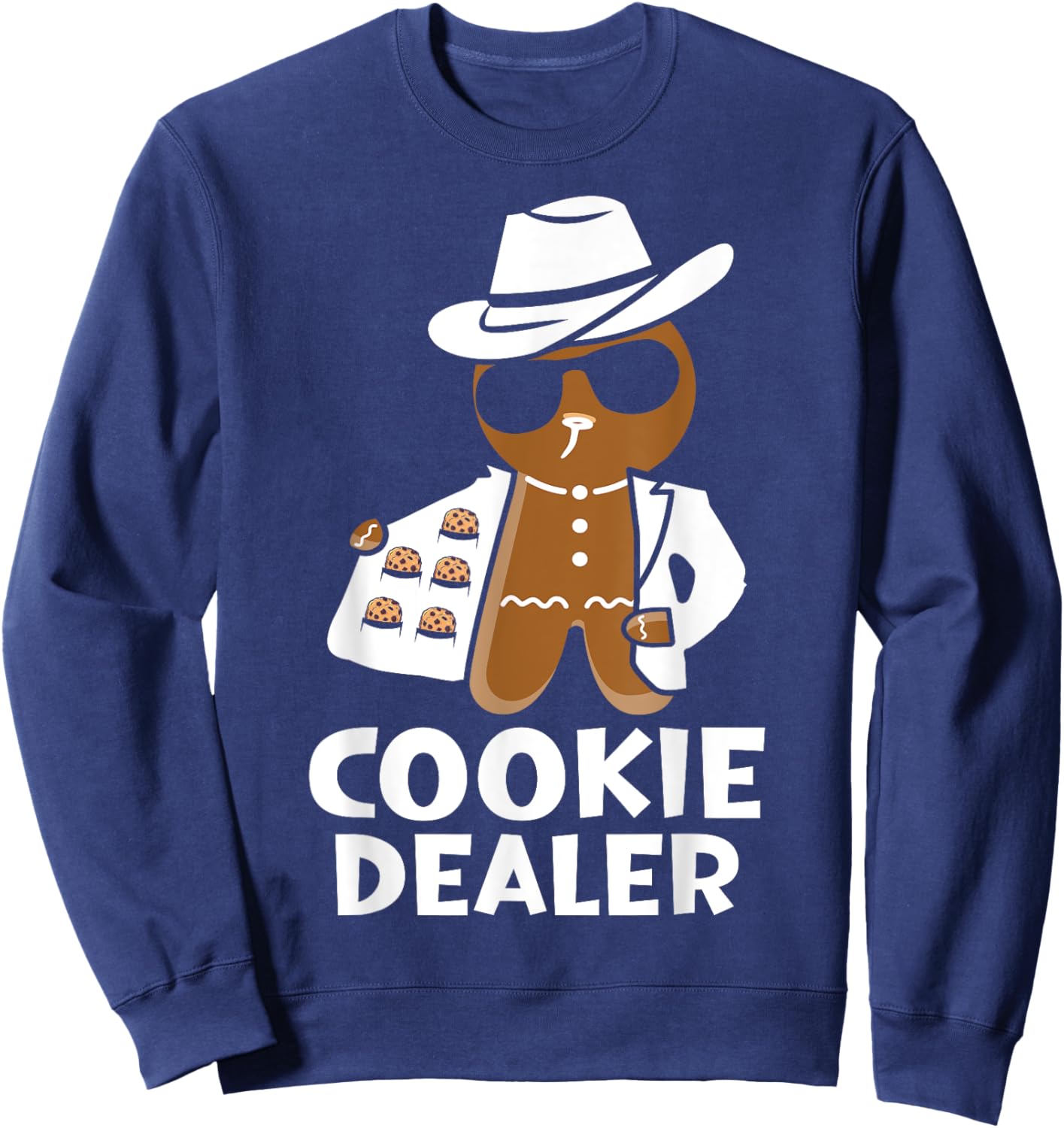 Funny Cookie Dealer Gingerbread Sweatshirt - Sweatshirt | Navy