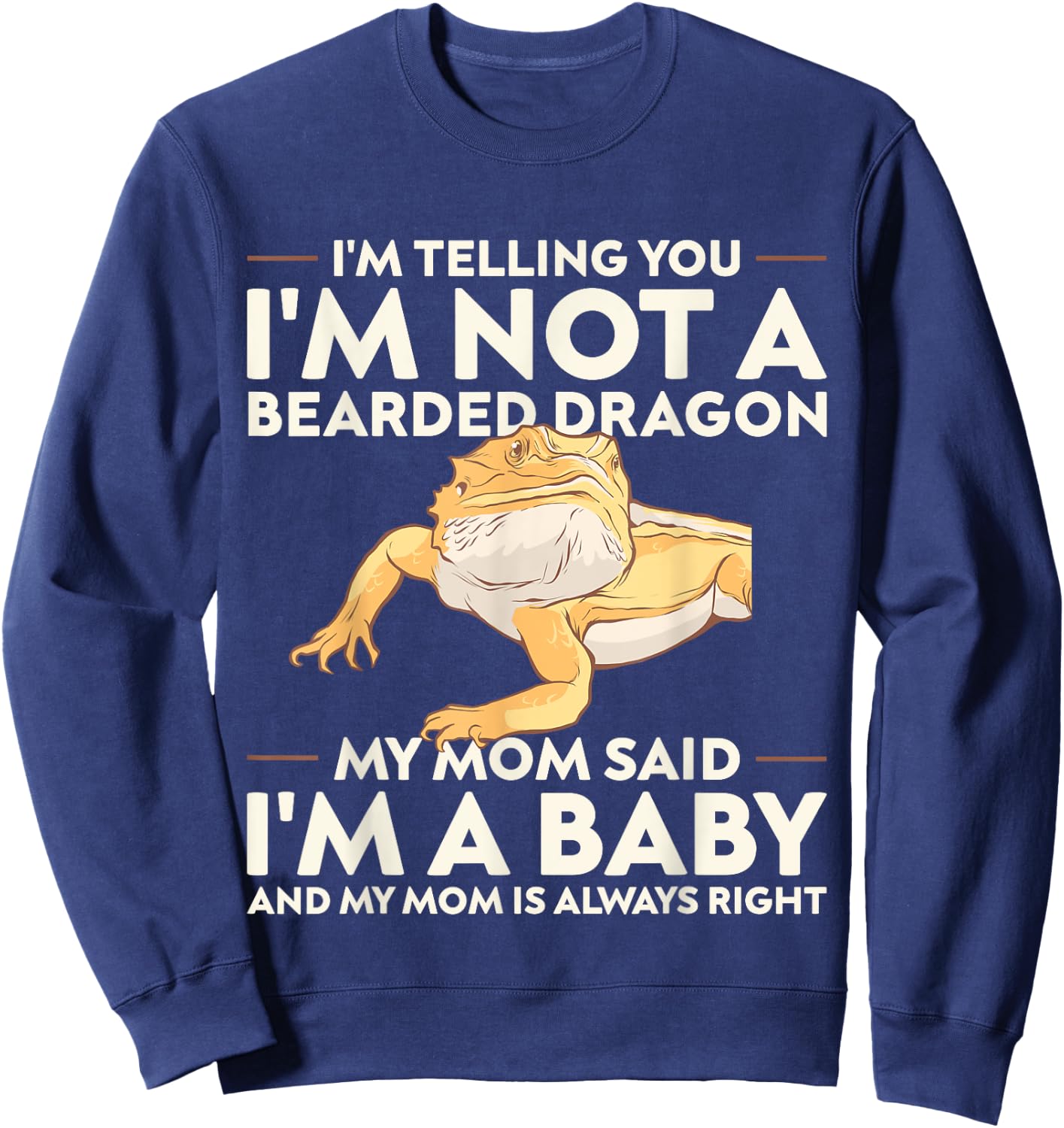 Lizard Bearded Dragon , Women and Kids Sweatshirt - Sweatshirt | Navy