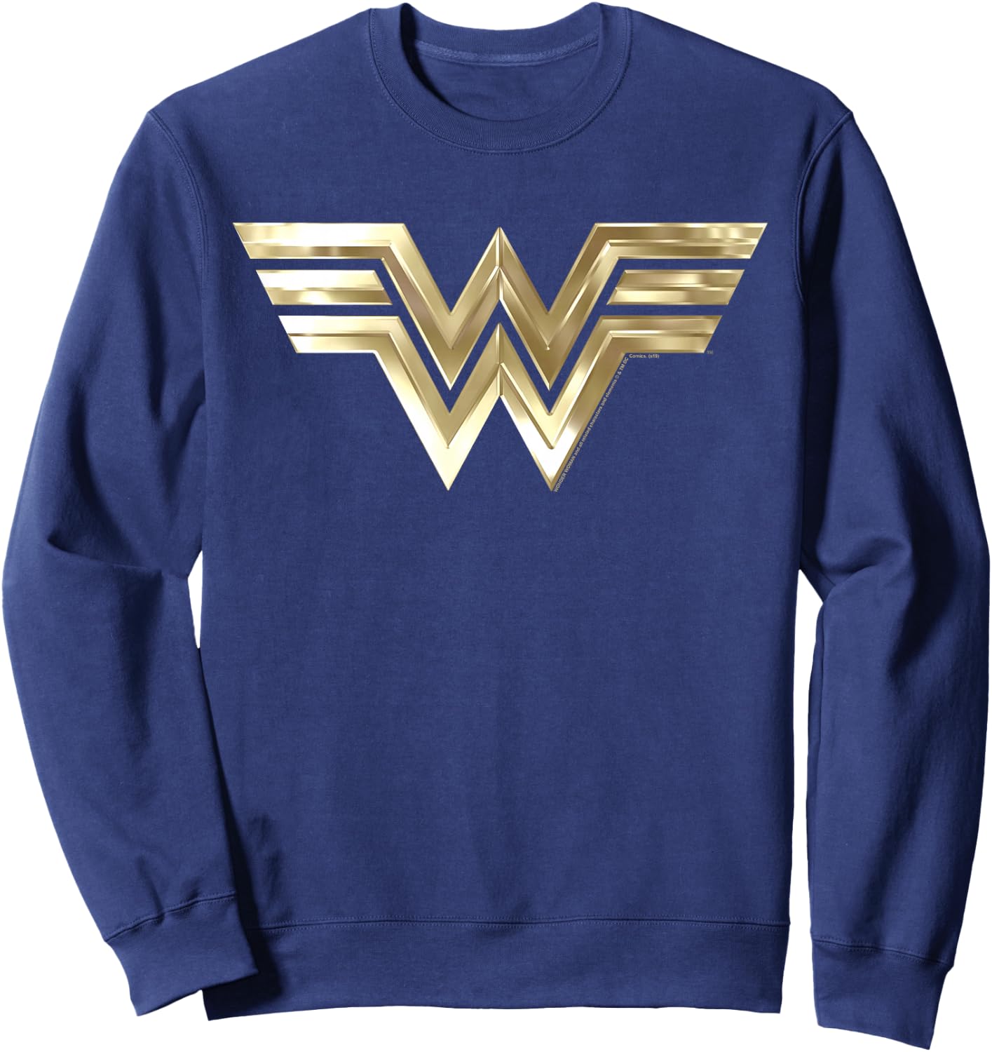 Kids DC Comics Wonder Woman 1984 Gold Logo Sweatshirt - Sweatshirt | Navy