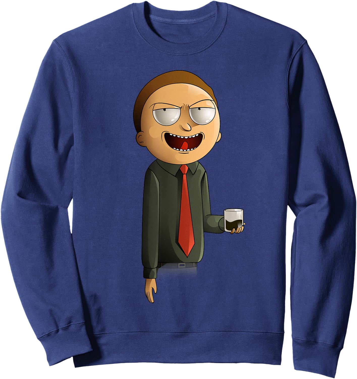 Rick and Morty Shirt President Morty Sweatshirt - Sweatshirt | Navy