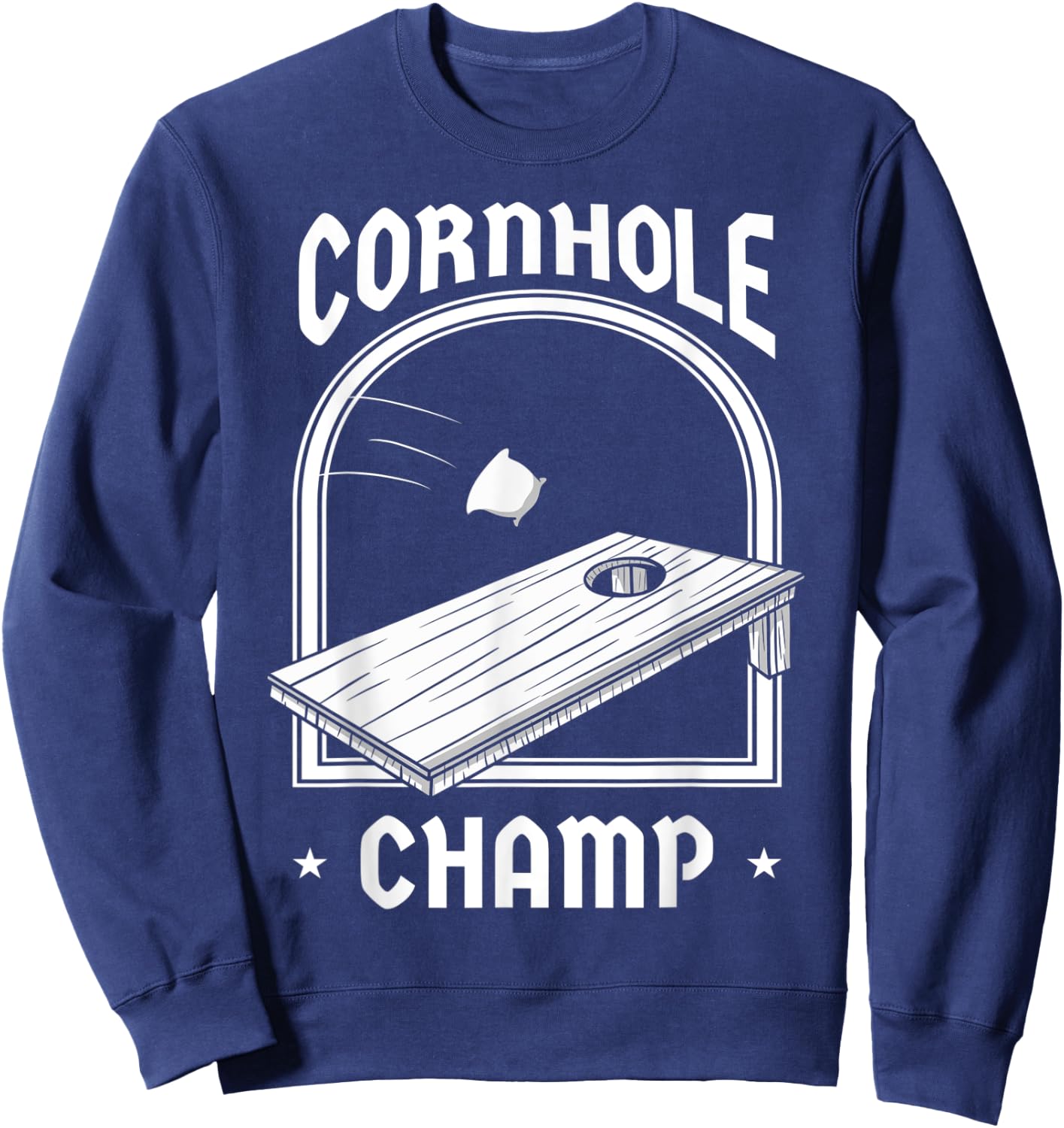 Cornhole Bean Bags Sack Toss Board Game Champion Player Gift Sweatshirt - Sweatshirt | Navy