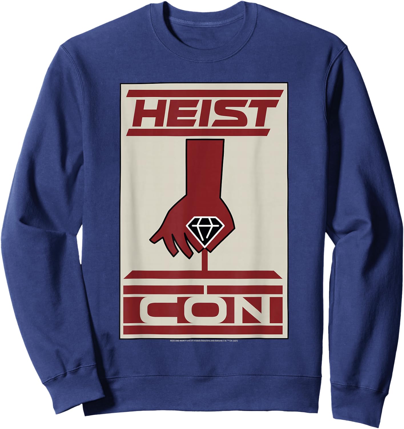 Rick and Morty Heist Con Logo Sweatshirt - Sweatshirt | Navy
