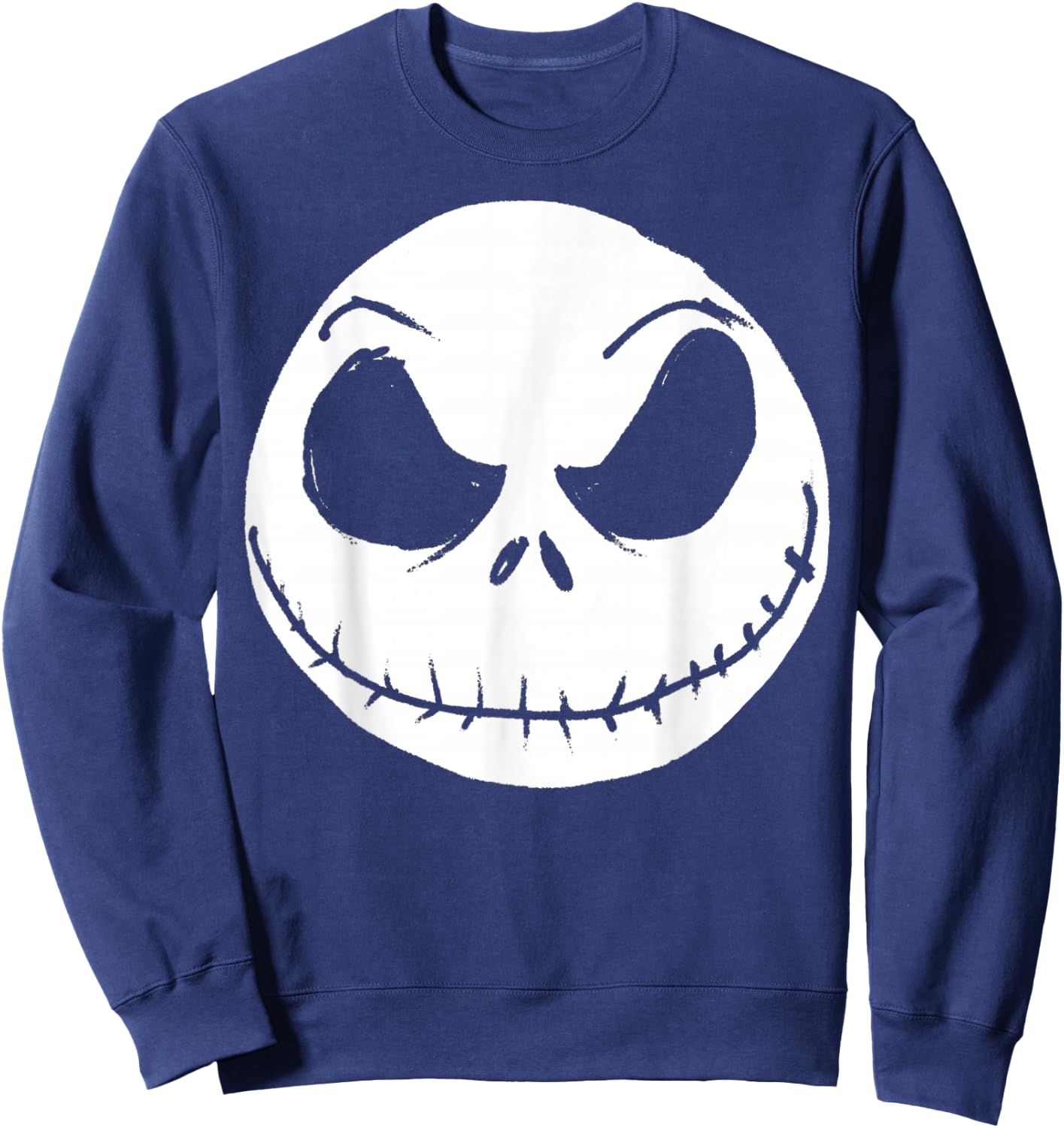 Disney The Nightmare Before Christmas Jack Skellington Face Small Sweatshirt - Sweatshirt | Navy
