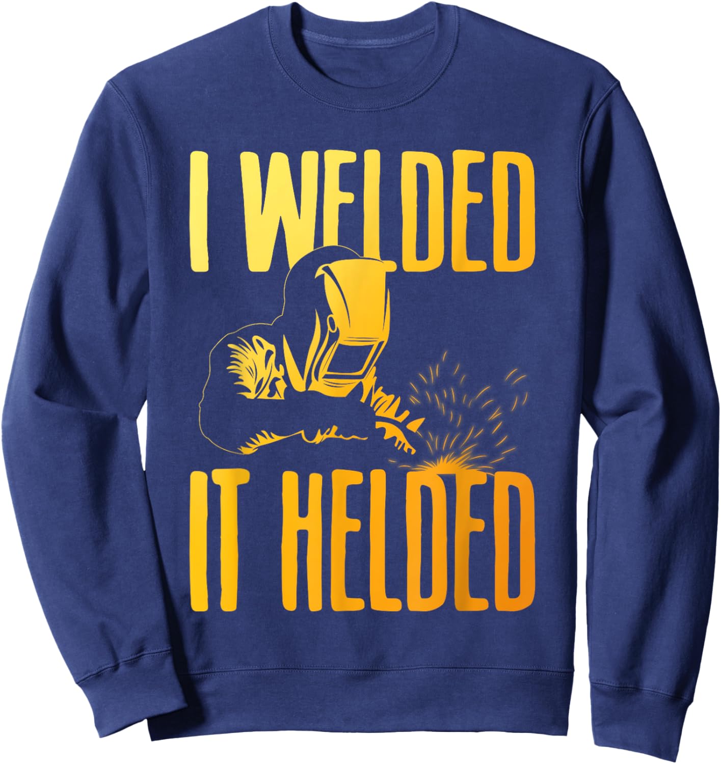 Funny Welding Art Women TIG & MIG Welder Welding Sweatshirt - Sweatshirt | Navy