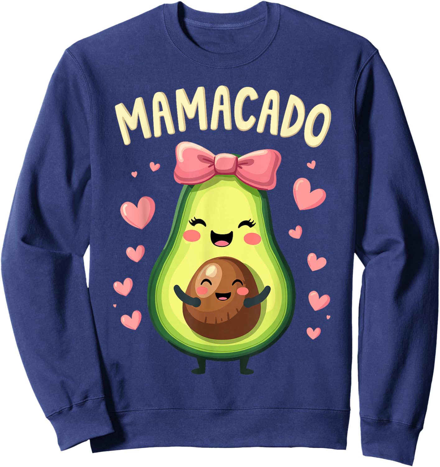 Pregnancy Announcement For Mom & Women, New Mom, MAMACADO Sweatshirt - Sweatshirt | Navy