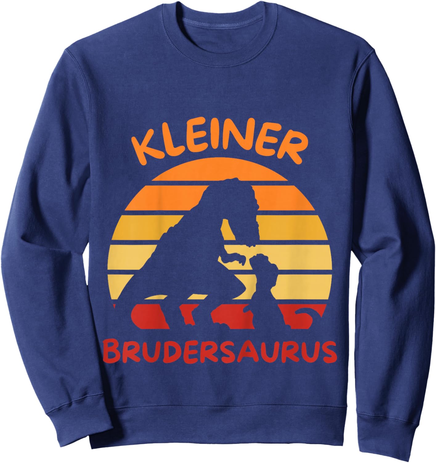 kleiner Brudersaurus Dino kleiner Bruder Sweatshirt - Sweatshirt | Navy