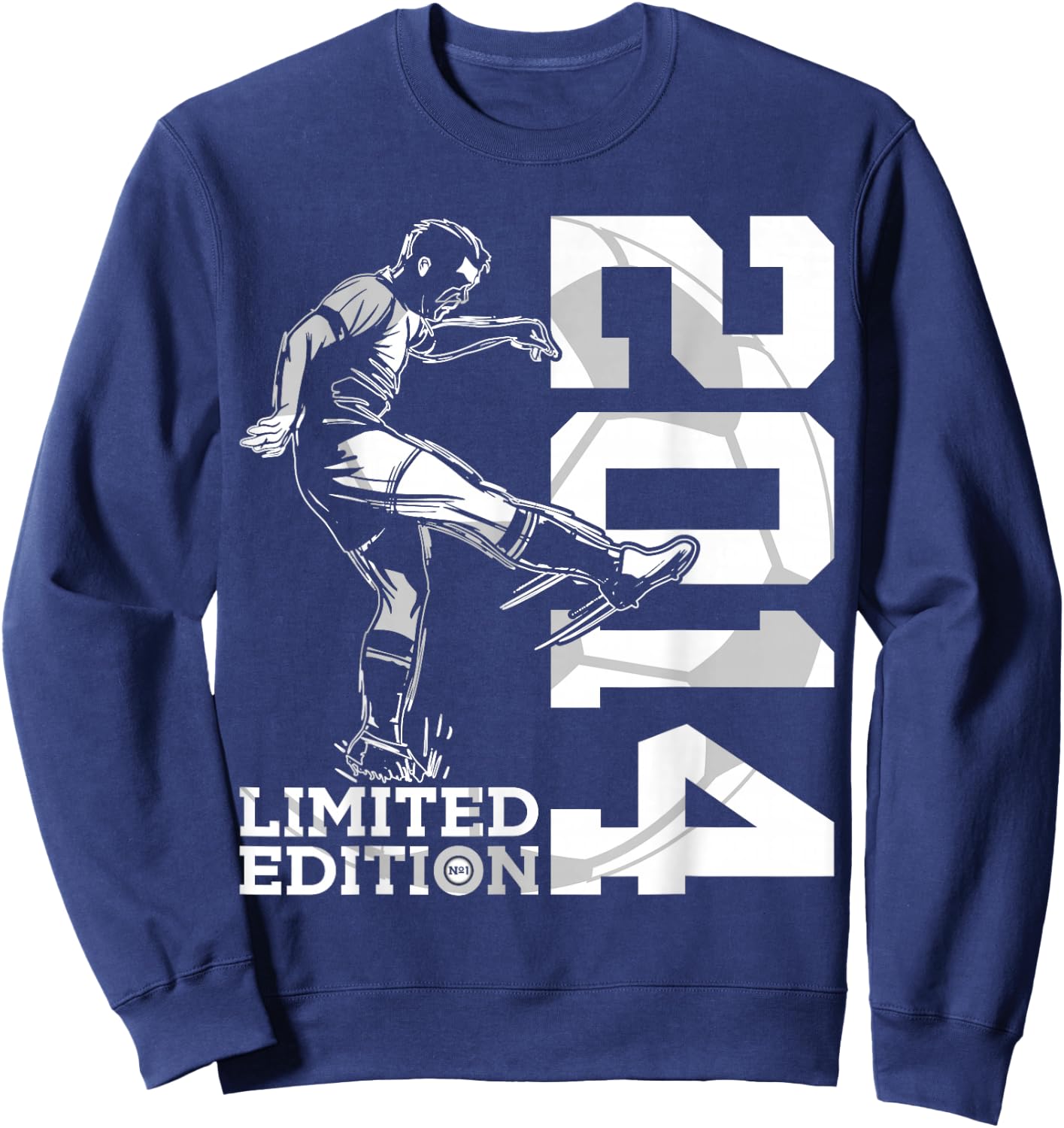 Limited Edition 2014 11 Years Football 11th Birthday Sweatshirt - Sweatshirt | Navy