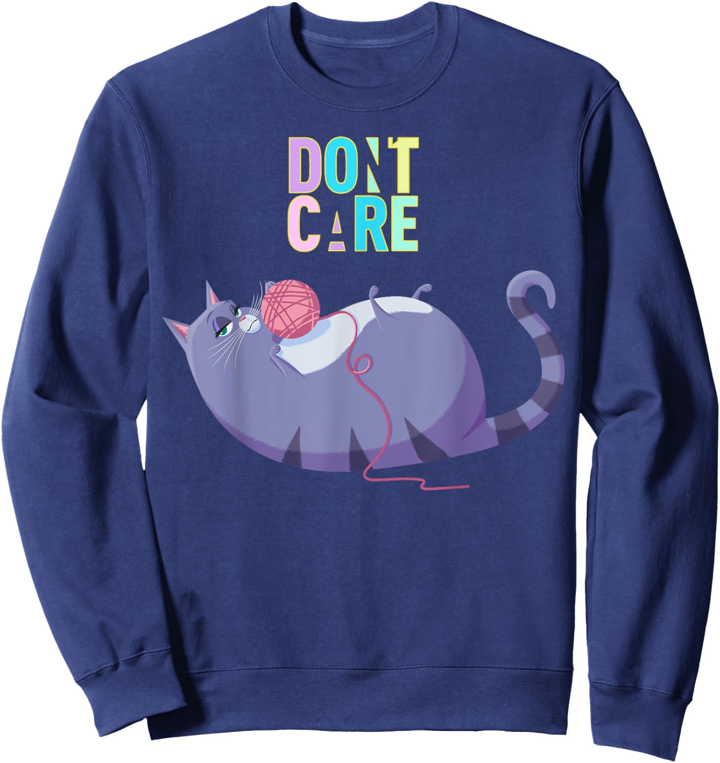 The Secret Life of Pets 2 Chloe Don't Care Sweatshirt - Sweatshirt | Navy