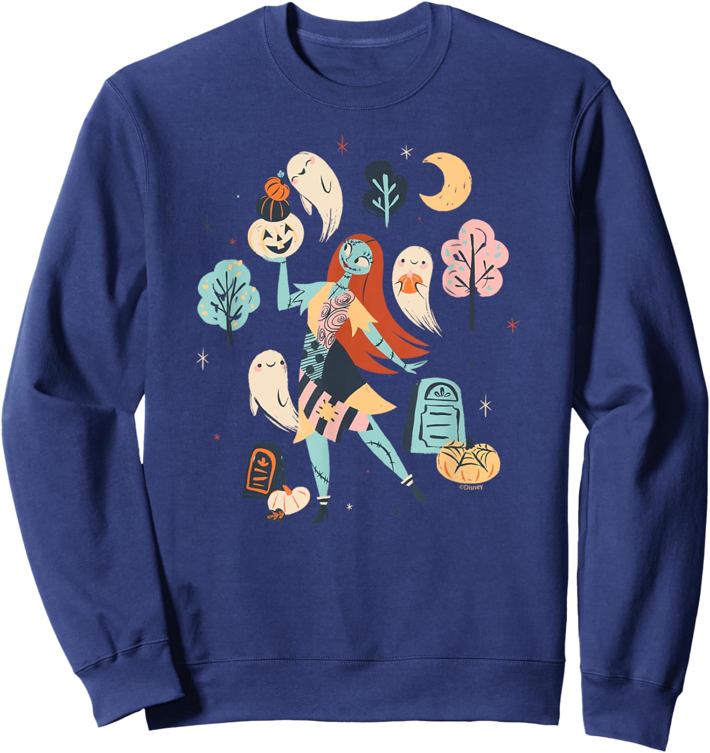Disney The Nightmare Before Christmas Sally Ghost Halloween Sweatshirt - Sweatshirt | Navy