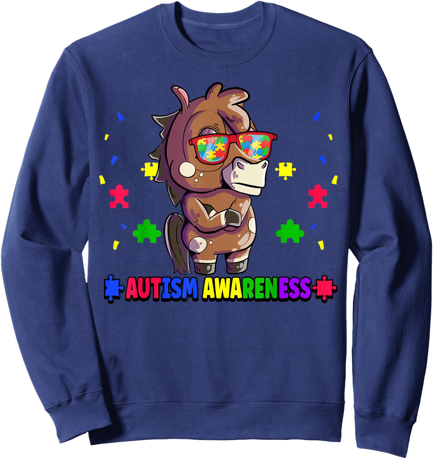 Autism Awareness Sweatshirt - Sweatshirt | Navy