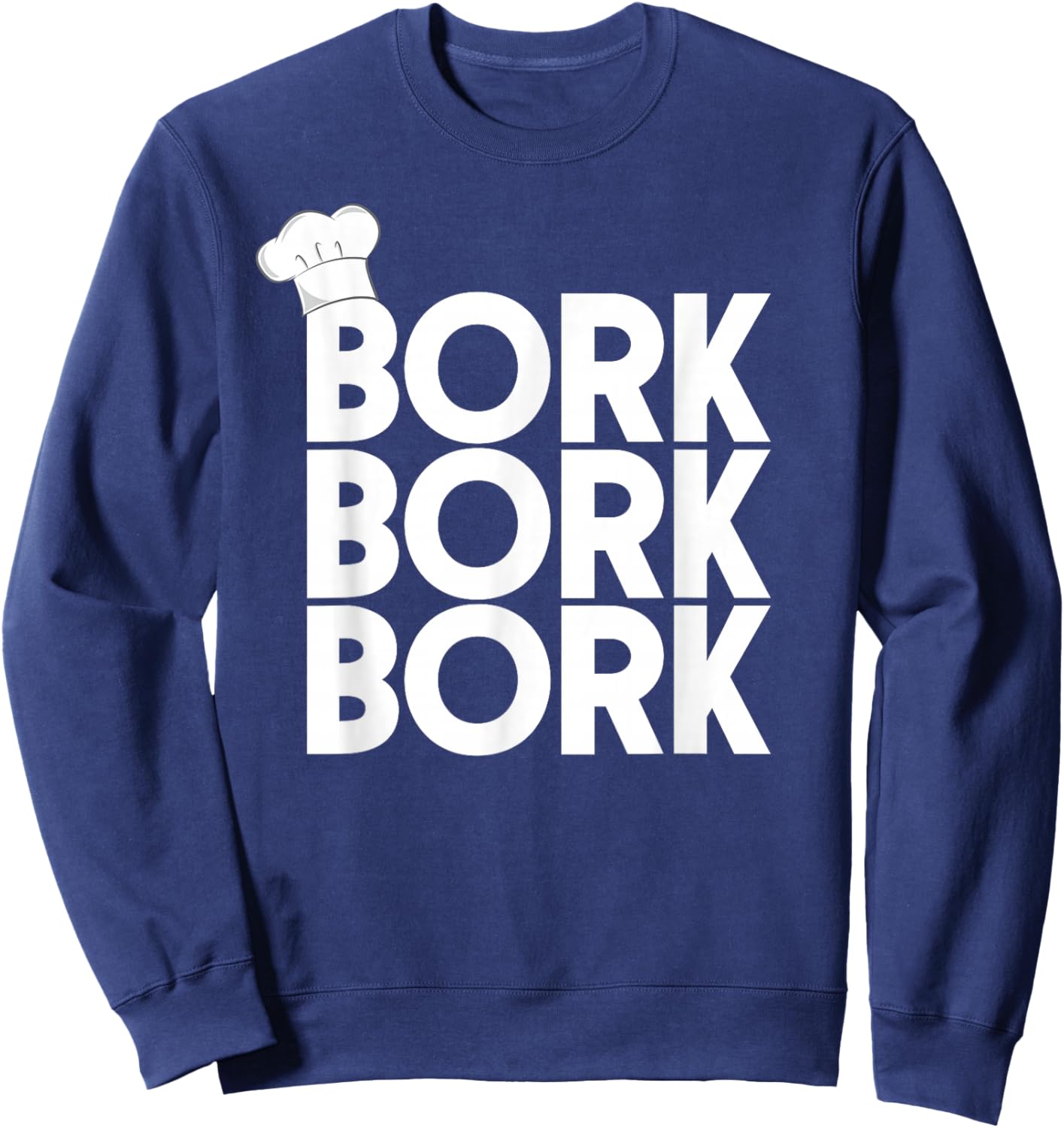 Swedish Chef Funny with Bork Sweatshirt - Sweatshirt | Navy