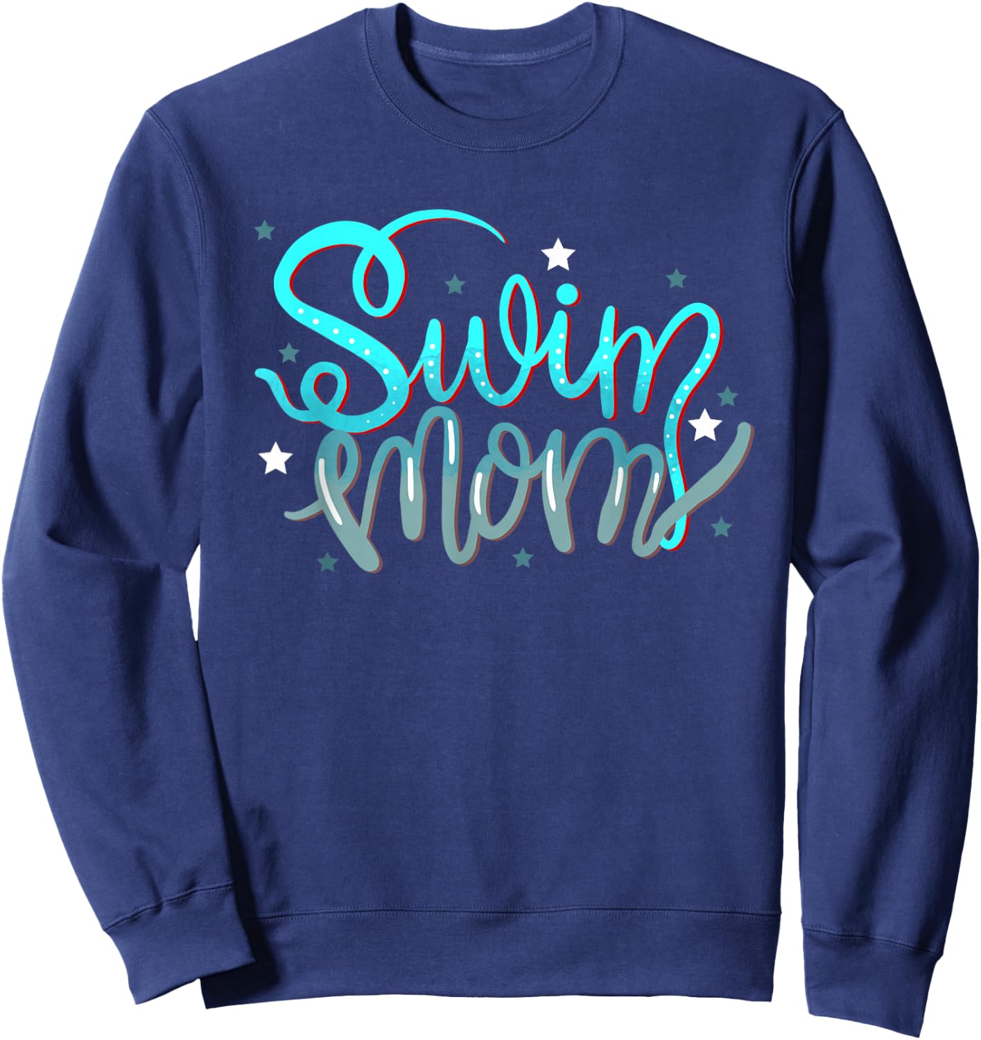 1. Swim Mom Swimmers Mothers Gift Sweatshirt - Sweatshirt | Navy