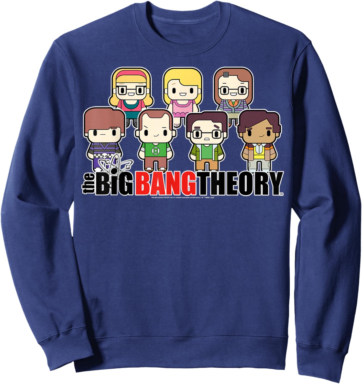 The Big Bang Theory Chibi Group Shot Sweatshirt - Sweatshirt | Navy