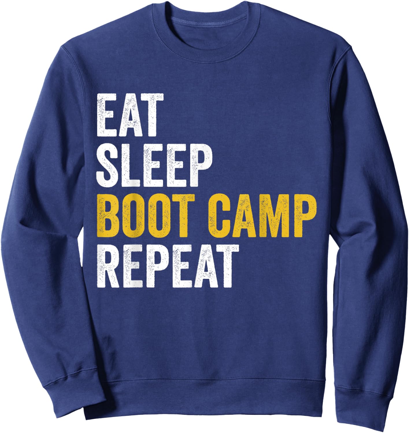 Boot Camp Military Bootcamp Fitness Sweatshirt - Sweatshirt | Navy