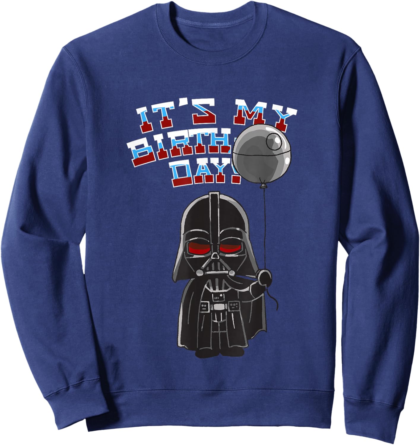 Star Wars Darth Vader Balloon Boy It's My Birthday Sweatshirt - Sweatshirt | Navy