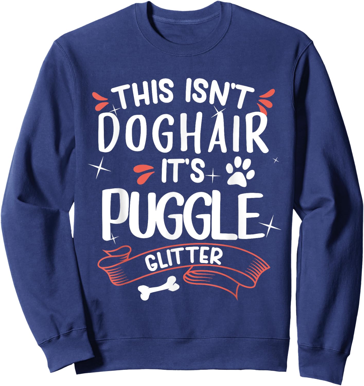 Puggle Shirt Men Women Dog Mom Dog Lover Puggle Sweatshirt - Sweatshirt | Navy