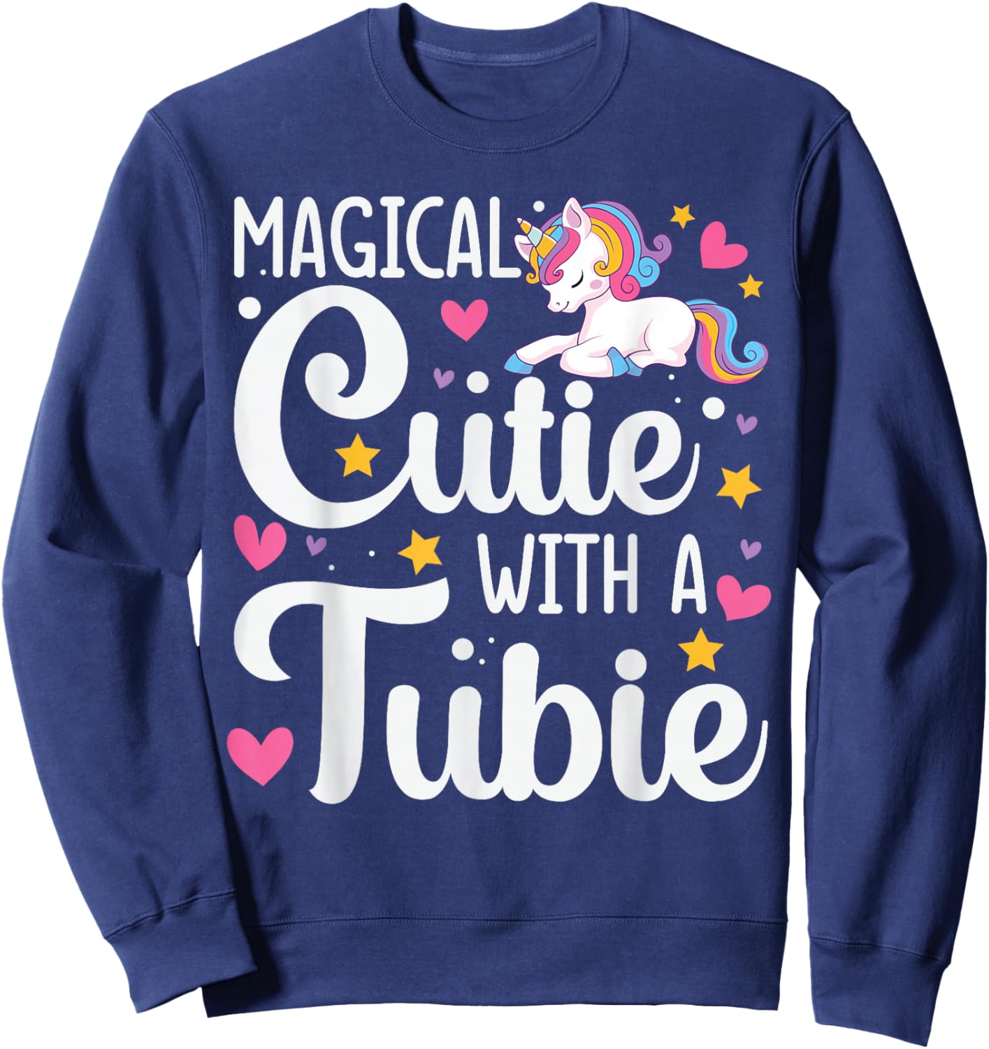 Feeding G Tube Covers for Girls Gtube Accessories for Babies Sweatshirt - Sweatshirt | Navy