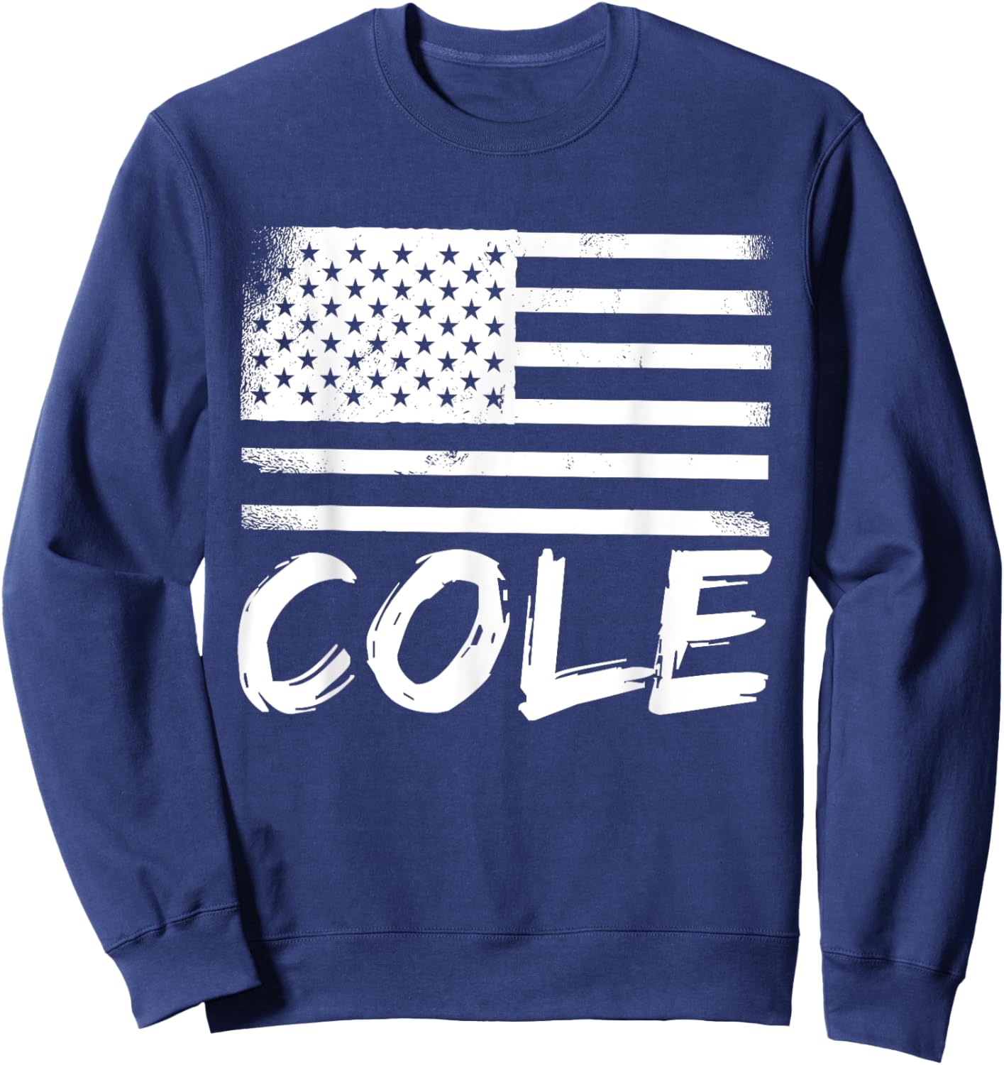 Cole Citizenship Forename Birthday Personalized Name Sweatshirt - Sweatshirt | Navy