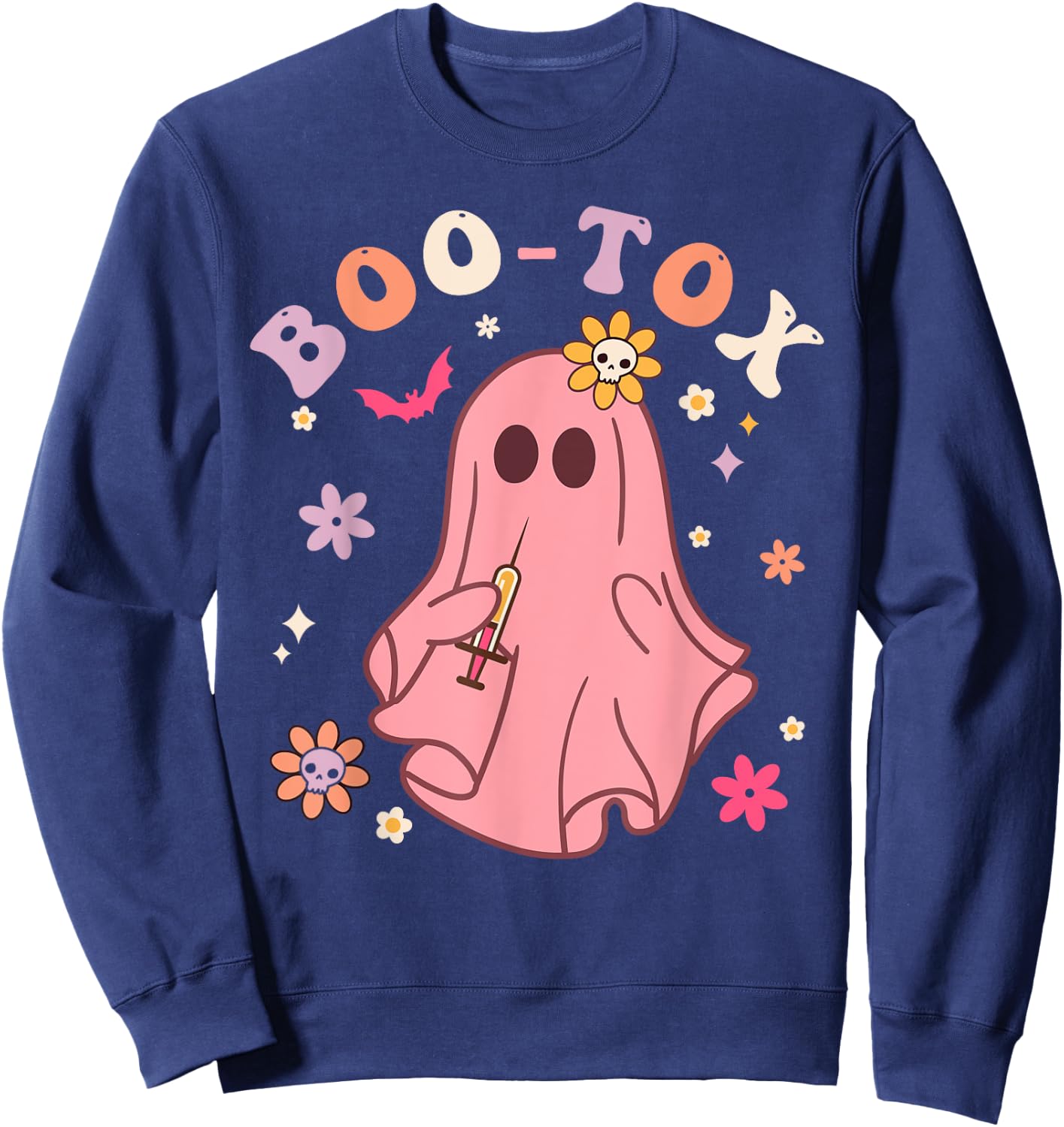 Plastic Surgeon Halloween Costume Botox Halloween Boo-Tox Sweatshirt - Sweatshirt | Navy