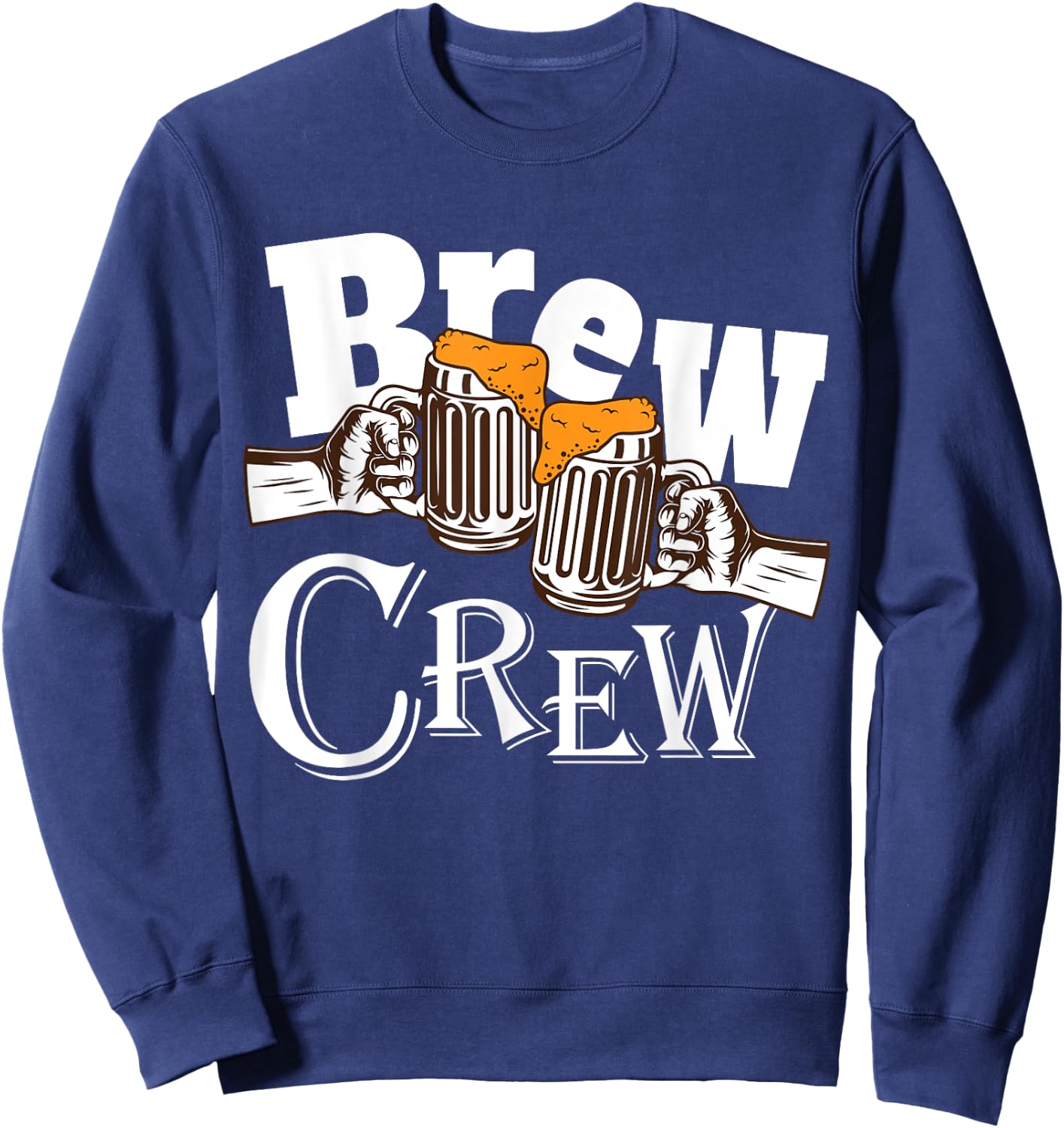 Brew Crew, Bachelors Party T shirt, Beer drinking crew squad Sweatshirt - Sweatshirt | Navy