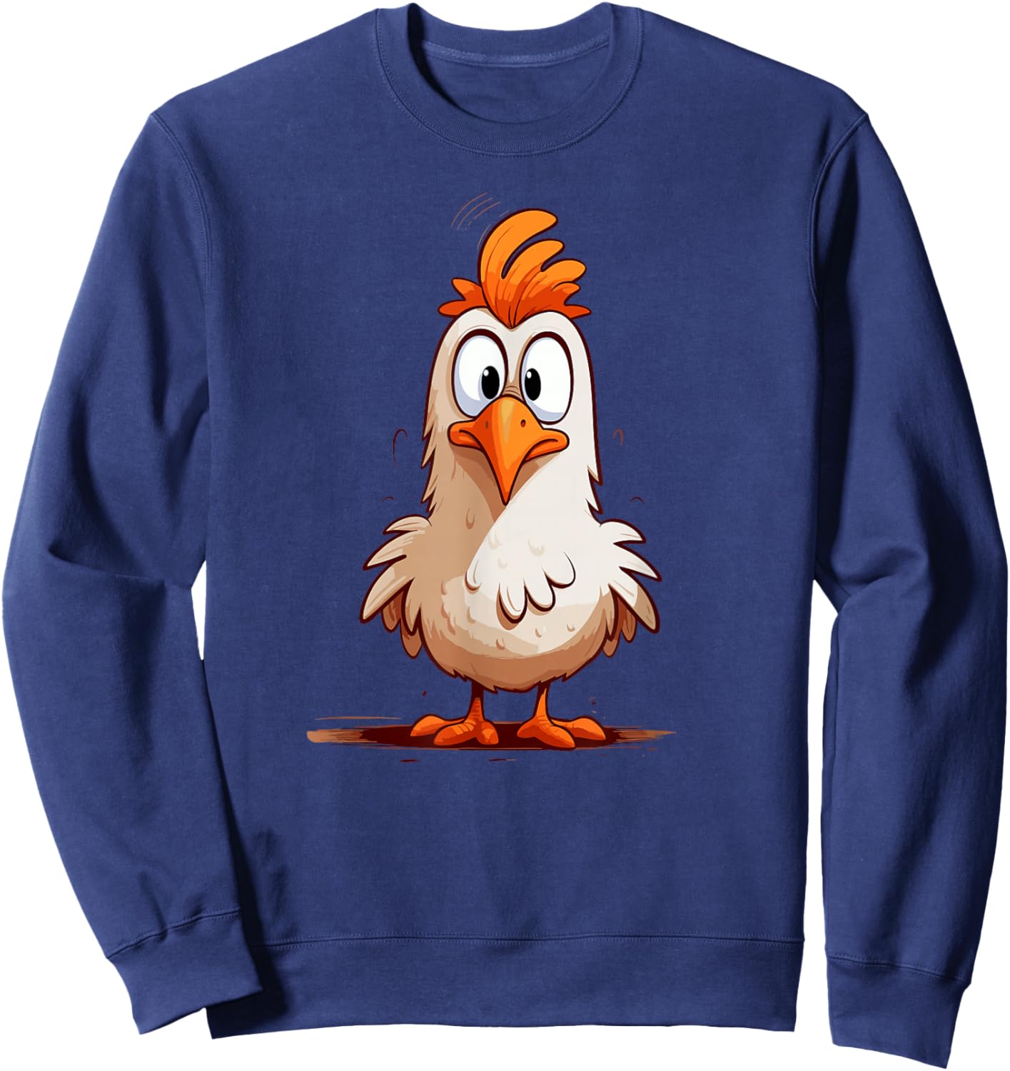 Funny Crazy Chicken for chicken lovers Sweatshirt - Sweatshirt | Navy