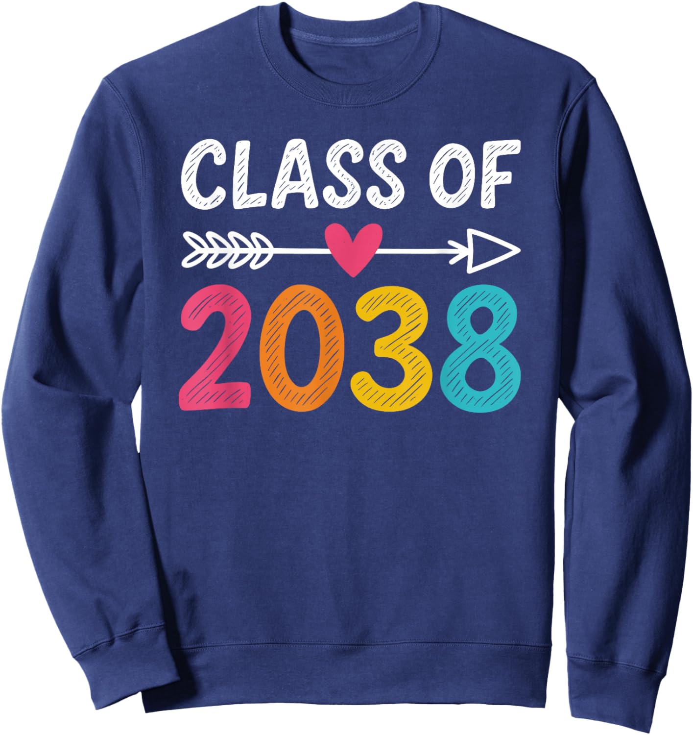 Class Of 2038 Kindergarten Sweatshirt - Sweatshirt | Navy
