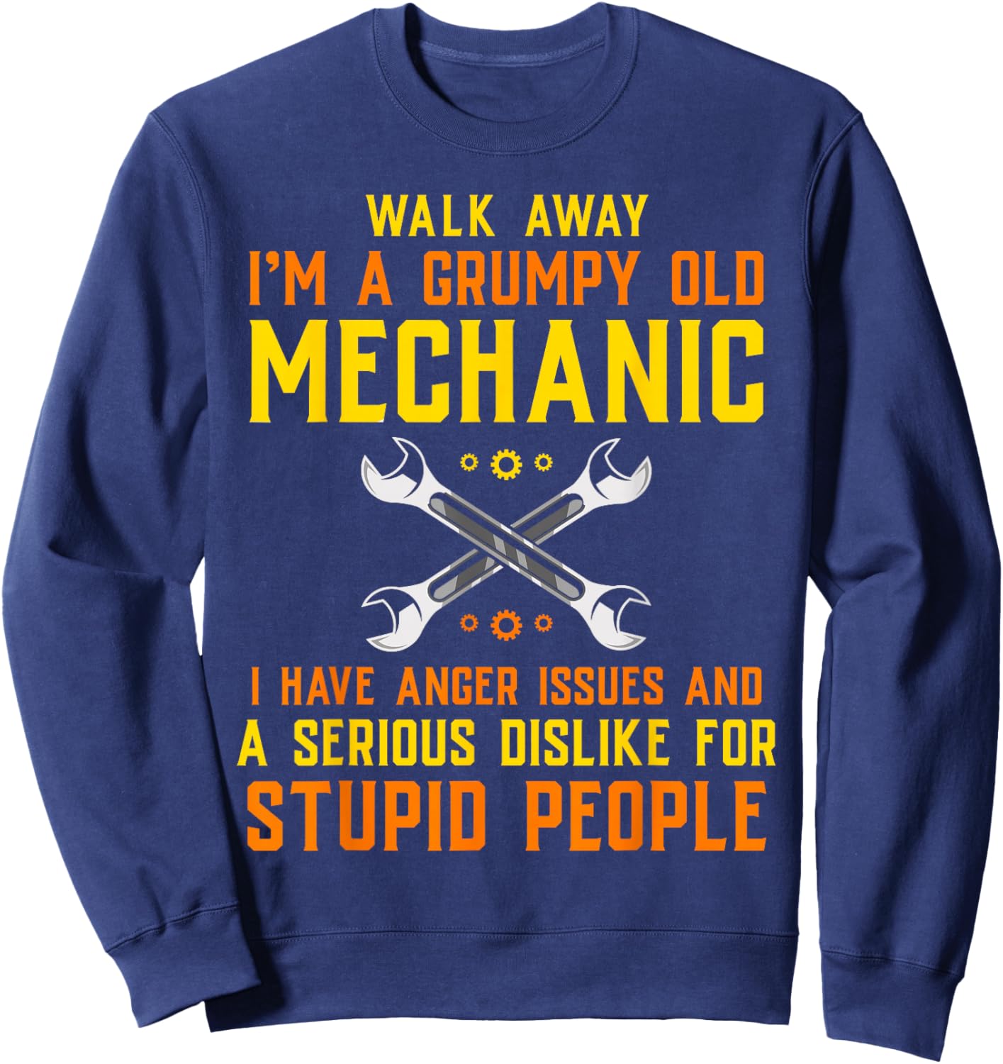 Mechanic Engineer Handyman Garage Repairman Sweatshirt - Sweatshirt | Navy