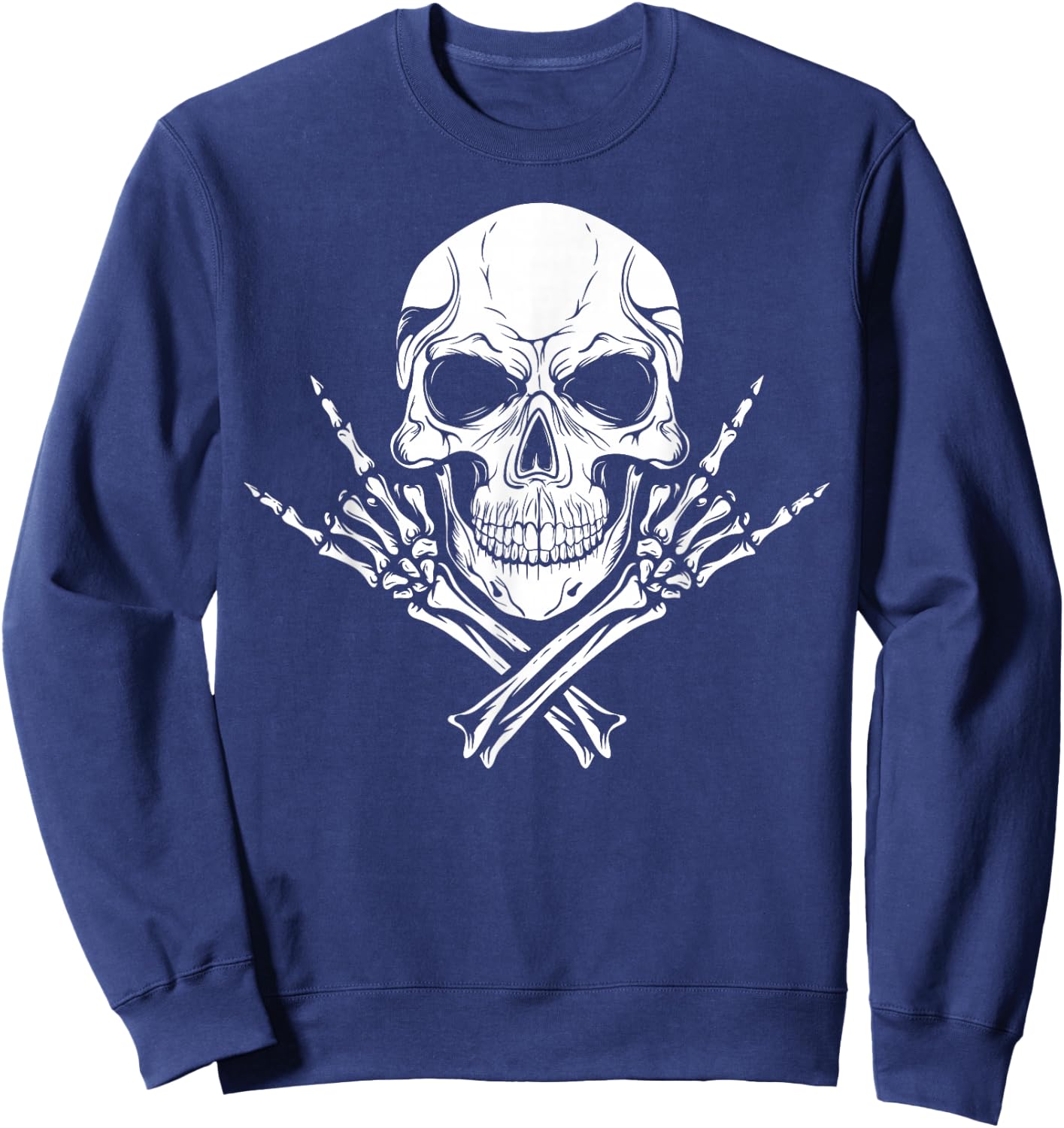 Mano Cornuta - Cool Skull Sweatshirt - Sweatshirt | Navy