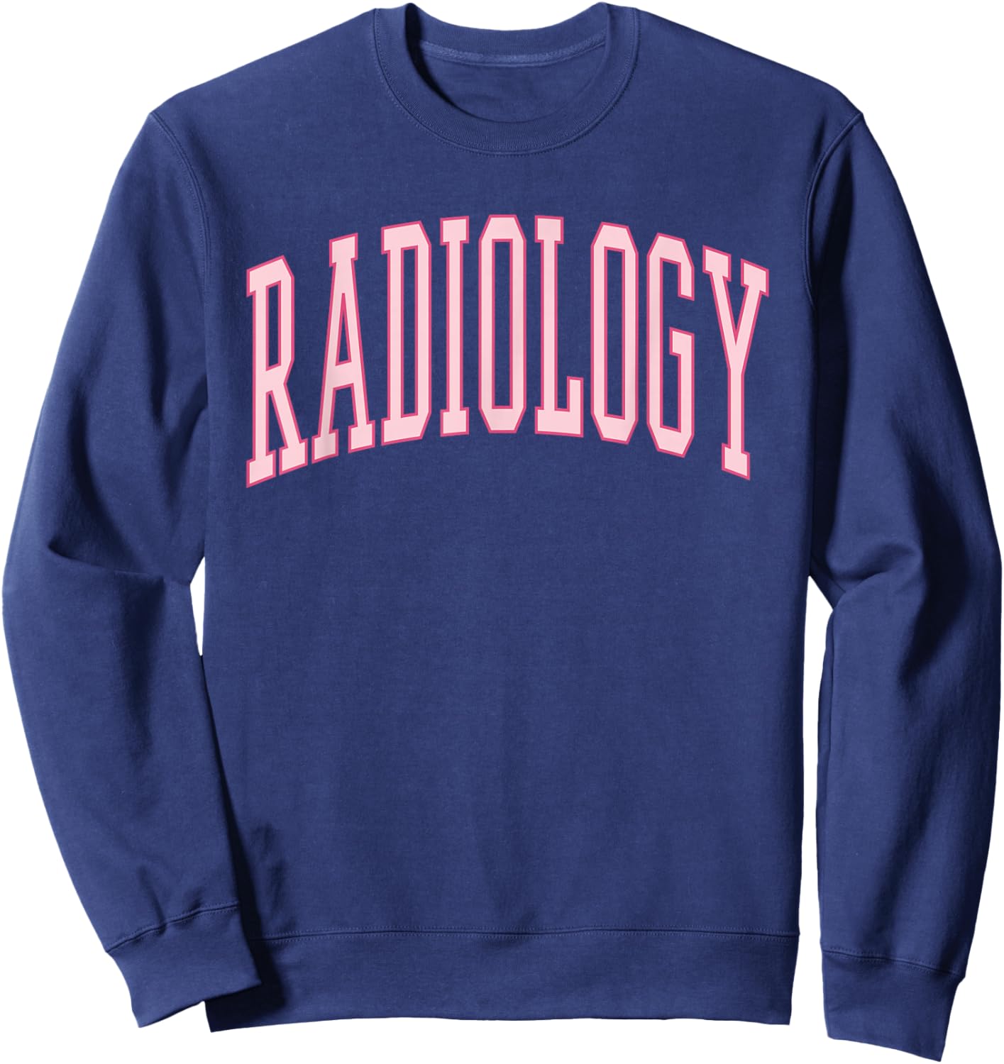 Radiology Cute Pink Preppy Nurse CT MRI Rad Tech Sweatshirt - Sweatshirt | Navy