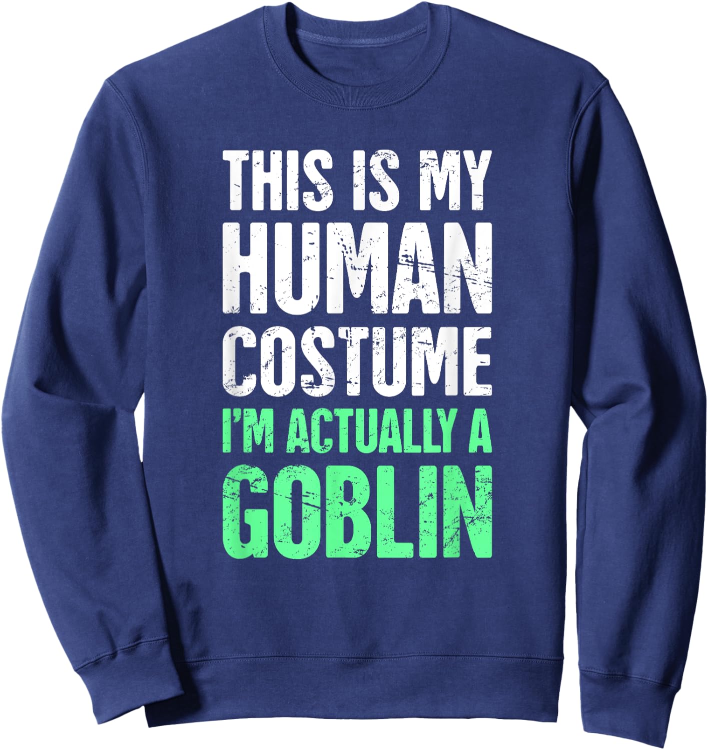 Goblin Fantasy Creature Medieval Goblin Creature / Fantasy World Hobgoblin Goblin Sweatshirt - Sweatshirt | Navy