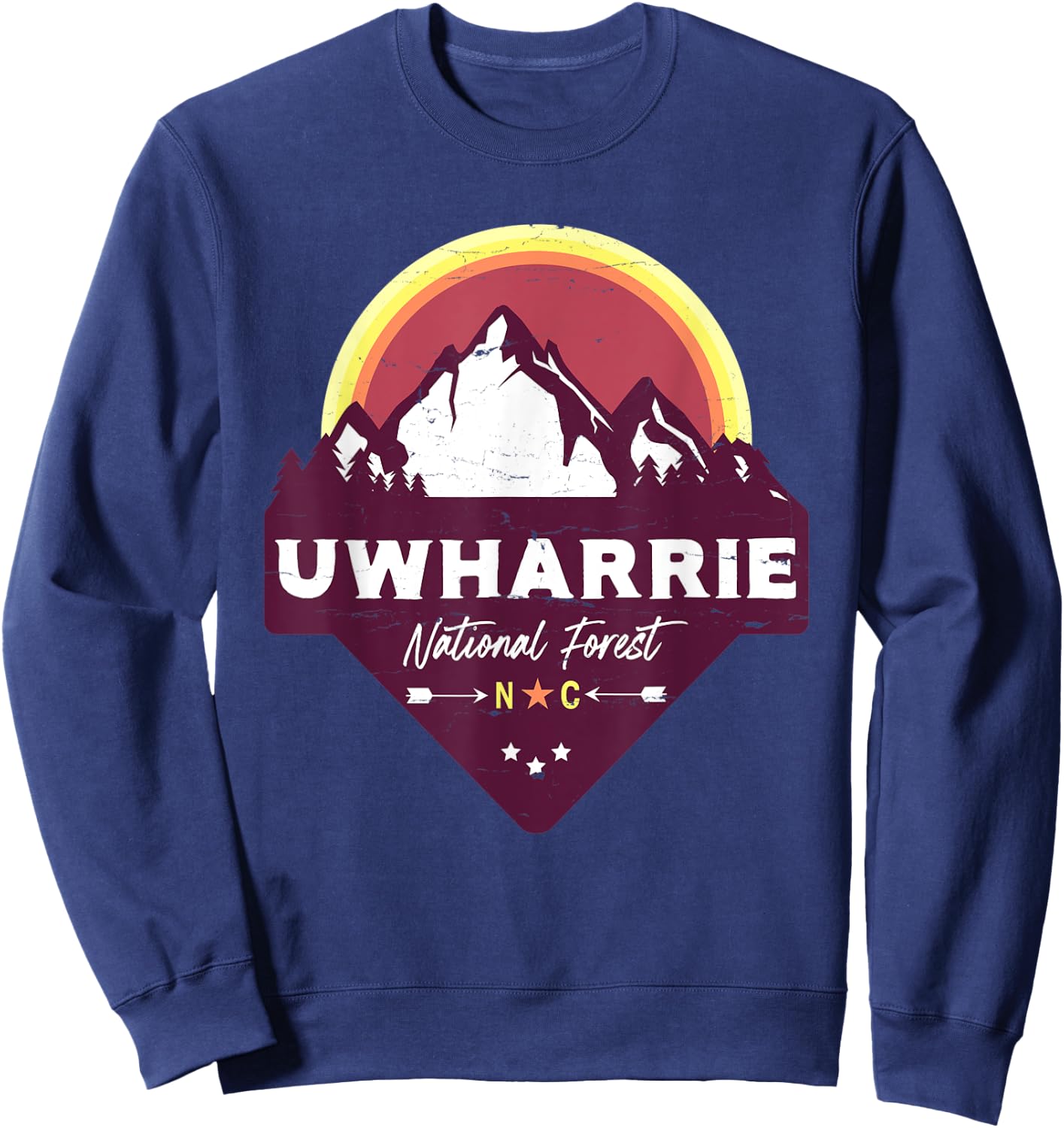 Uwharrie National Forest North Carolina Morrow Mountain Sweatshirt - Sweatshirt | Navy