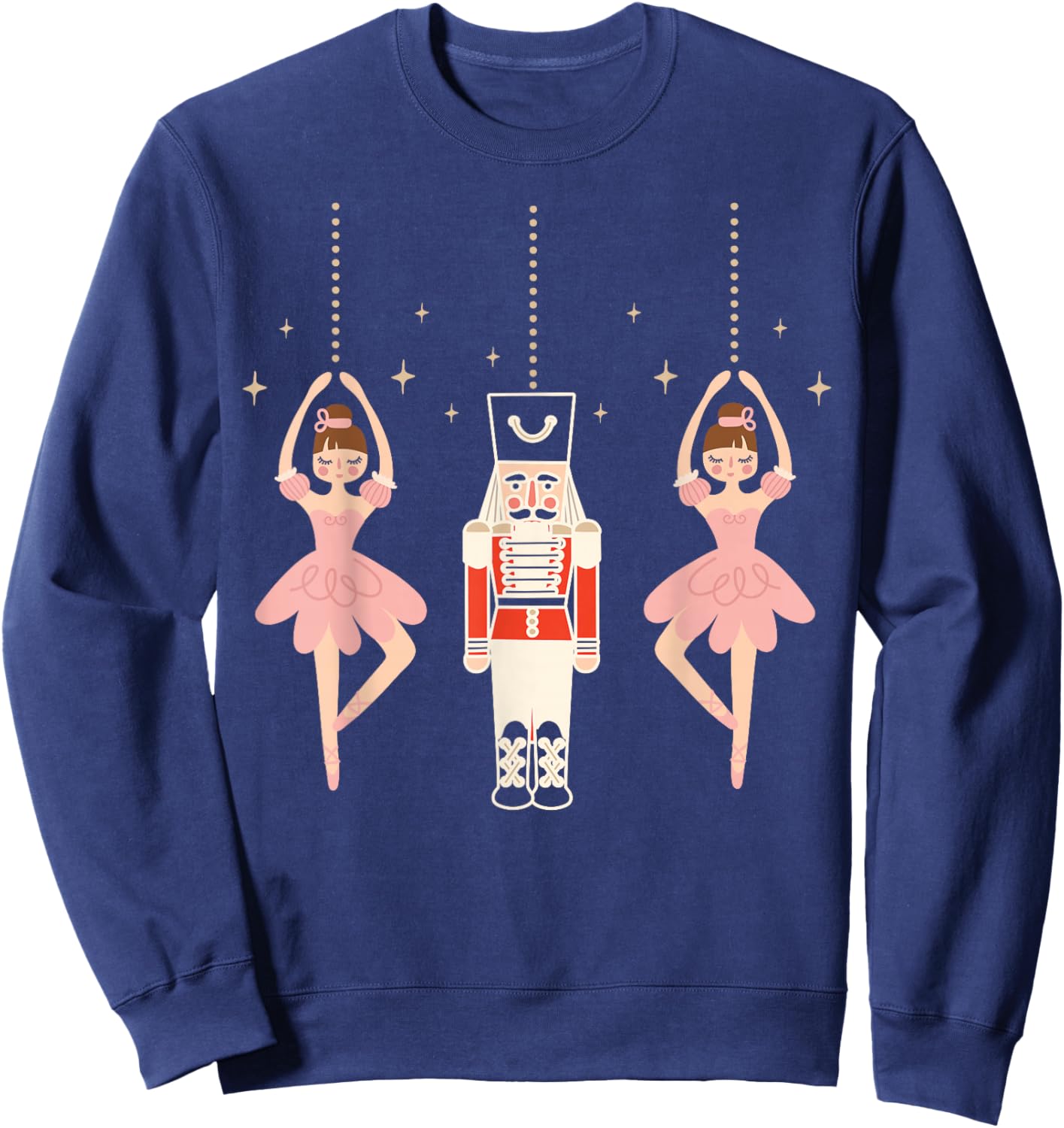 Christmas Nutcracker Squad Ballet Dance Women Kids Girls Sweatshirt - Sweatshirt | Navy