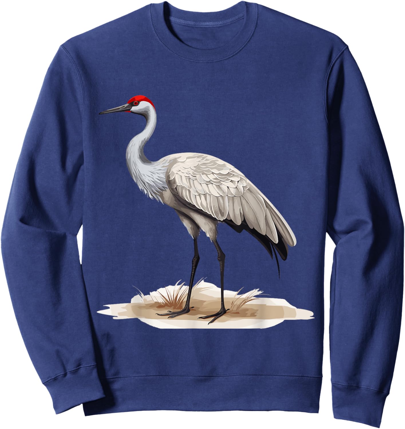 Sandhill Crane Birder Birding Sweatshirt - Sweatshirt | Navy