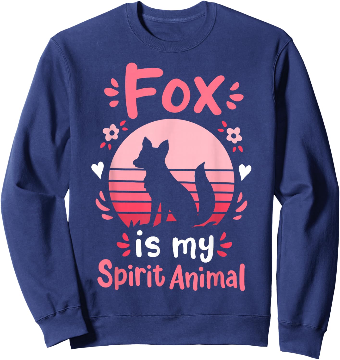 Fox Spirit Animal Sweatshirt - Sweatshirt | Navy