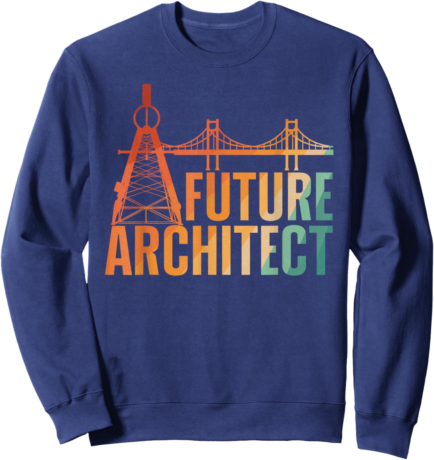Cool Future Architect Art Boy Girl Kids Architecture Student Sweatshirt - Sweatshirt | Navy