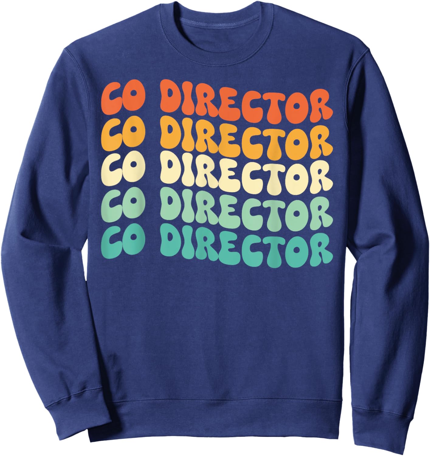Groovy Co Director Job Title Sweatshirt - Sweatshirt | Navy