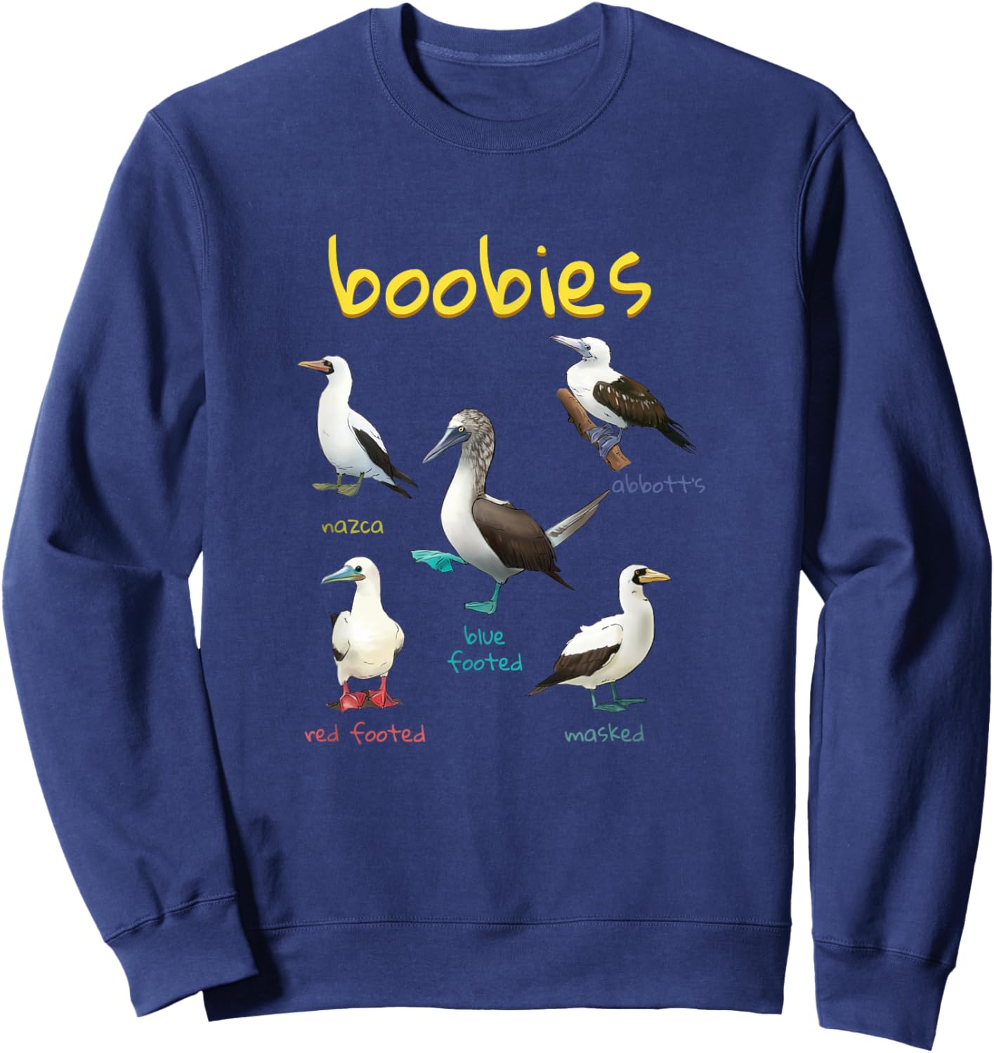 Boobie Bird Lover Sweatshirt - Sweatshirt | Navy