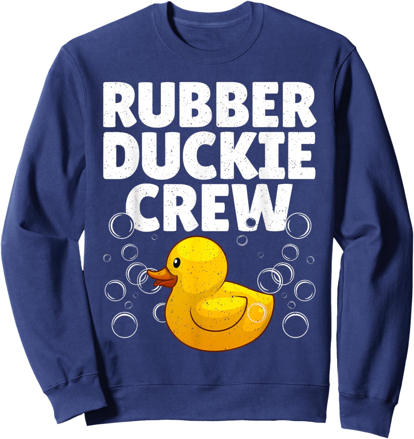 Best Rubber Duck Art Women Kids Rubber Duckie Crew Sweatshirt - Sweatshirt | Navy