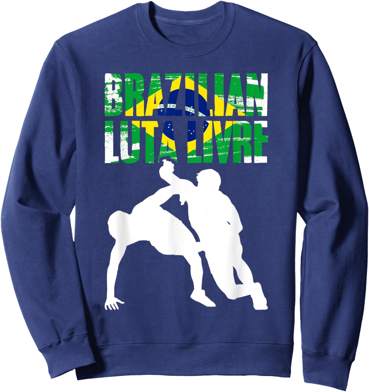Luta Livre Awesome Brazilian Martial Arts Freestsyle Fighter Sweatshirt - Sweatshirt | Navy