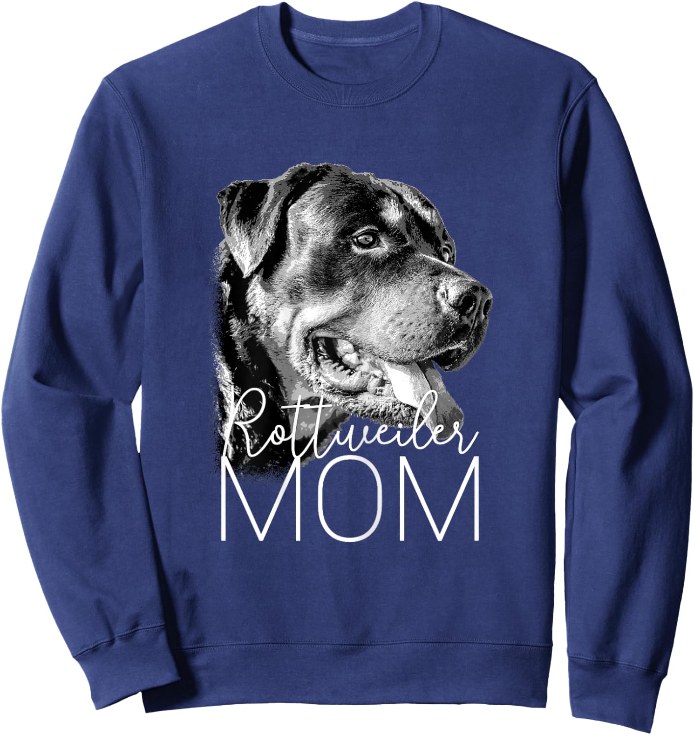 Dog Mom Rottweiler Dog Mum Kids Sweatshirt - Sweatshirt | Navy