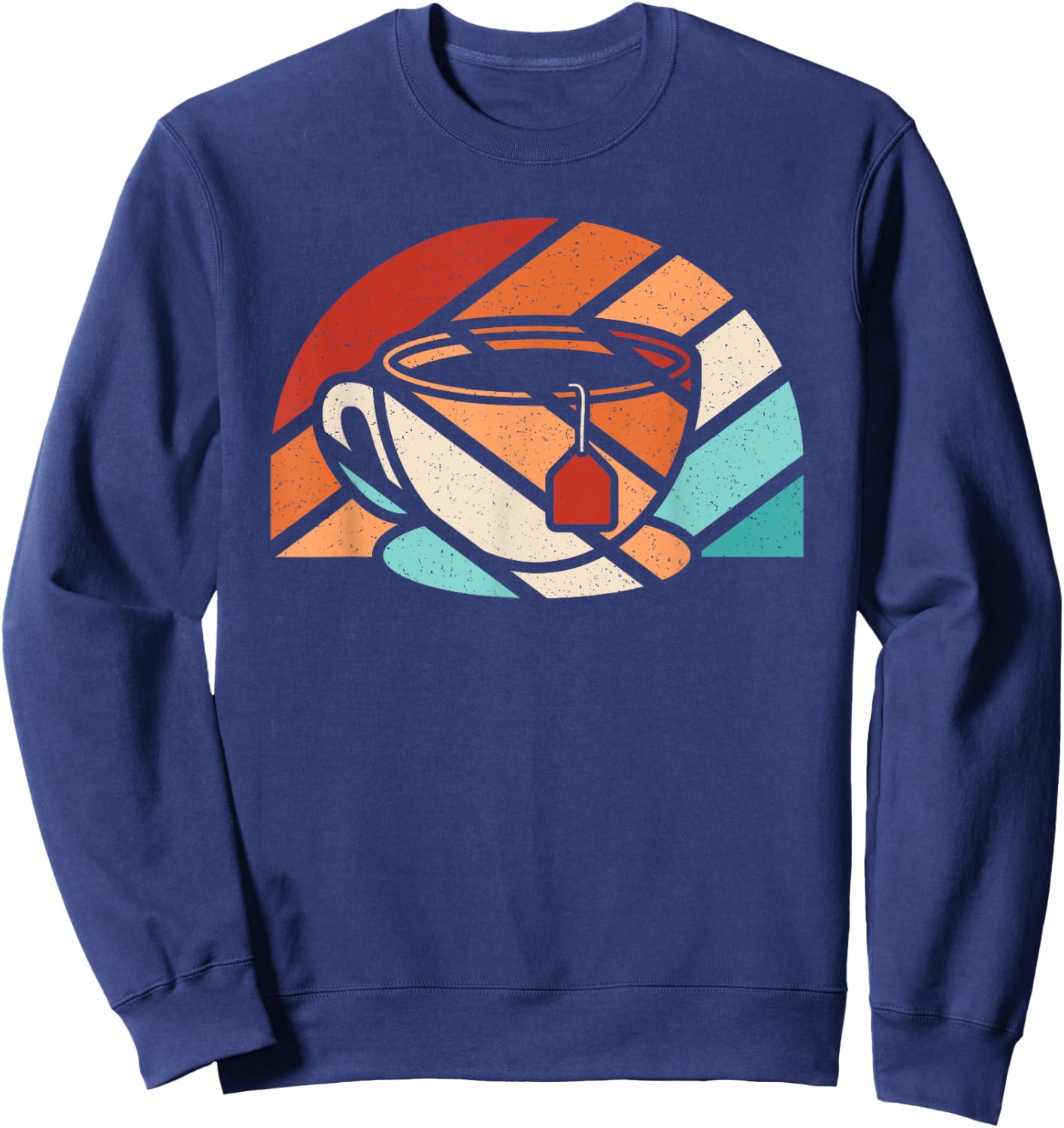 Cup Of Tea Retro Tea Lover Sweatshirt - Sweatshirt | Navy