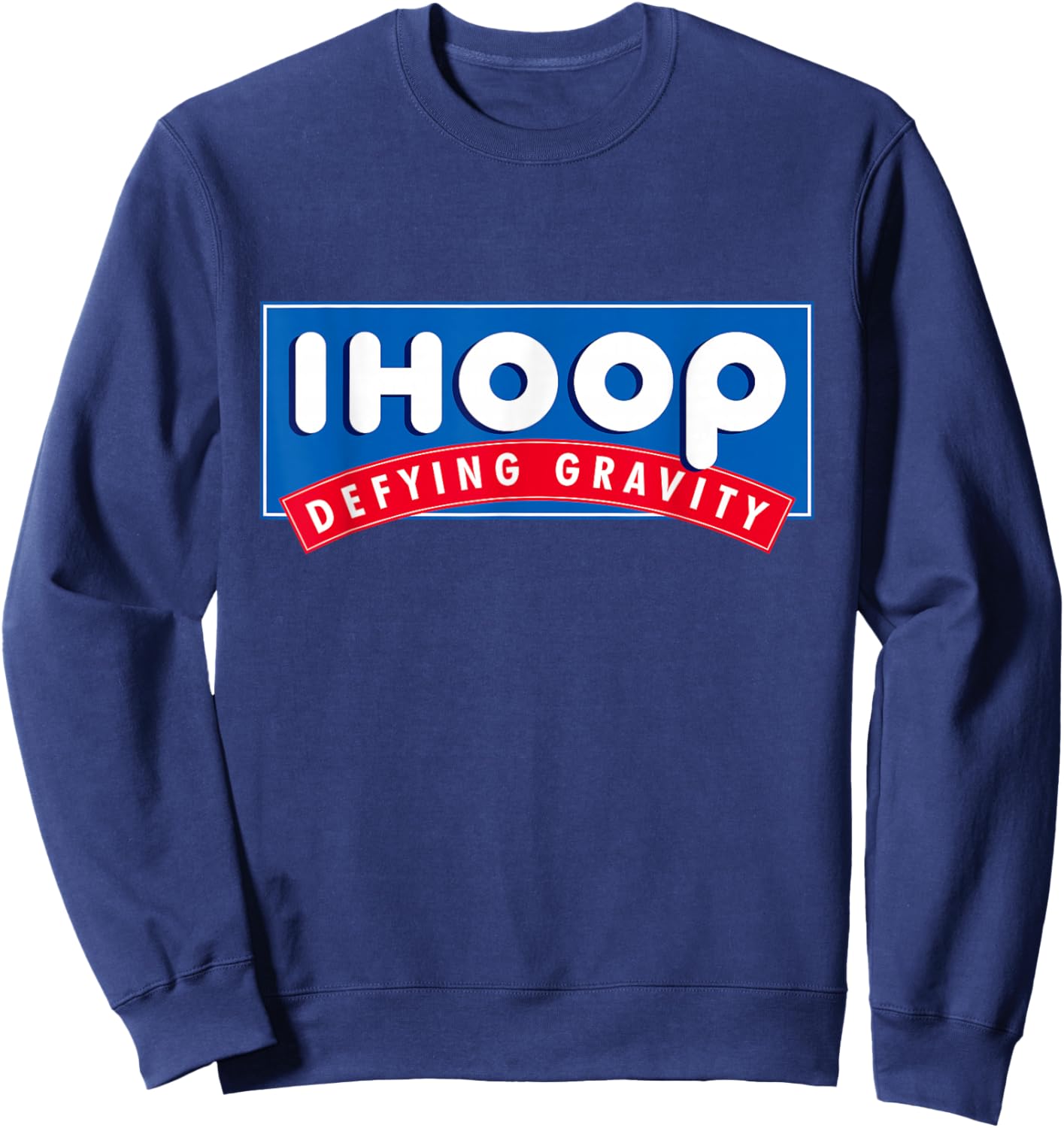 Ihoop I Hoop Defying Gravity - Basketball & Basketballer Small Sweatshirt - Sweatshirt | Navy