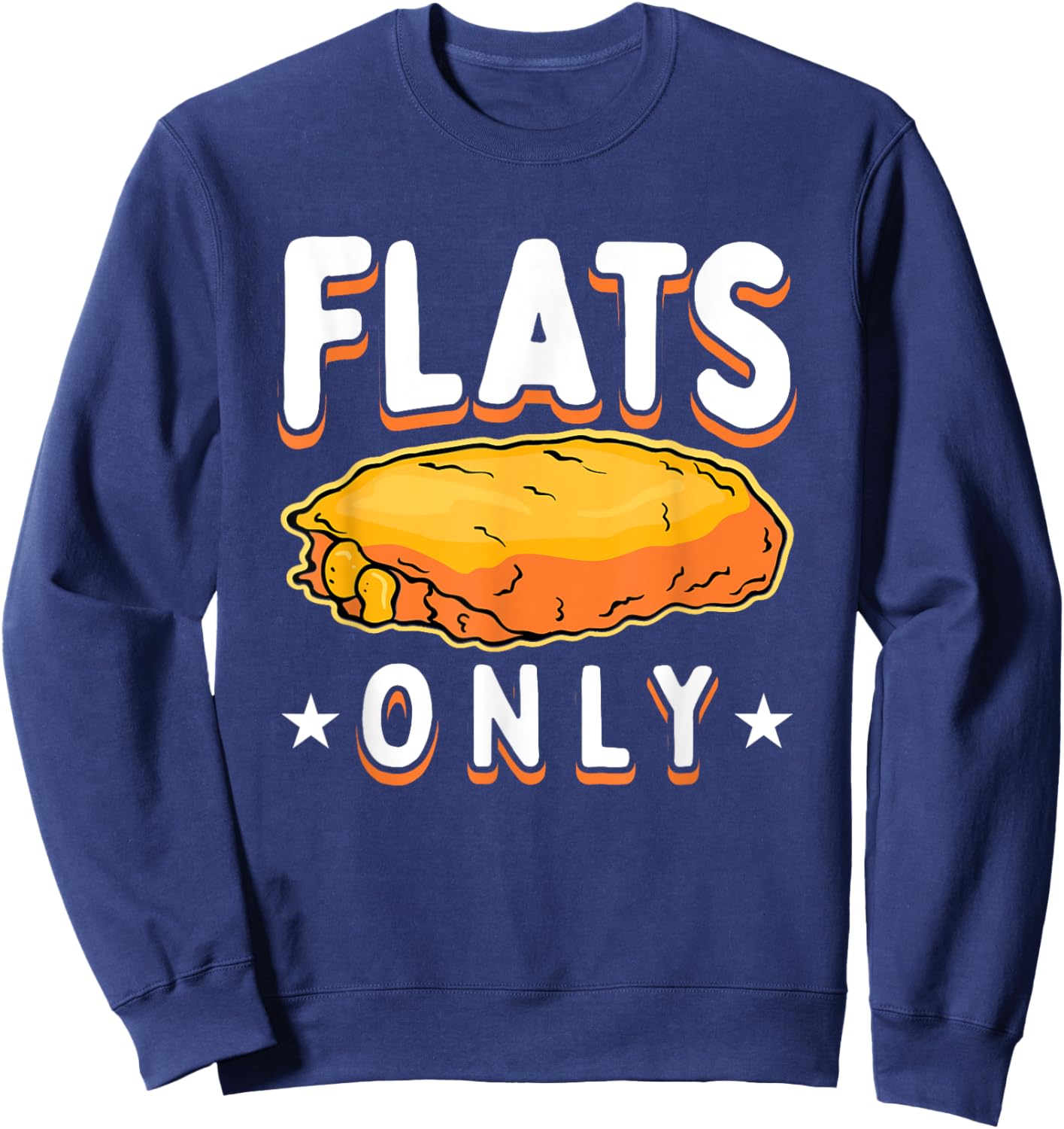 Flats Only Buffalo Wings Sweatshirt - Sweatshirt | Navy