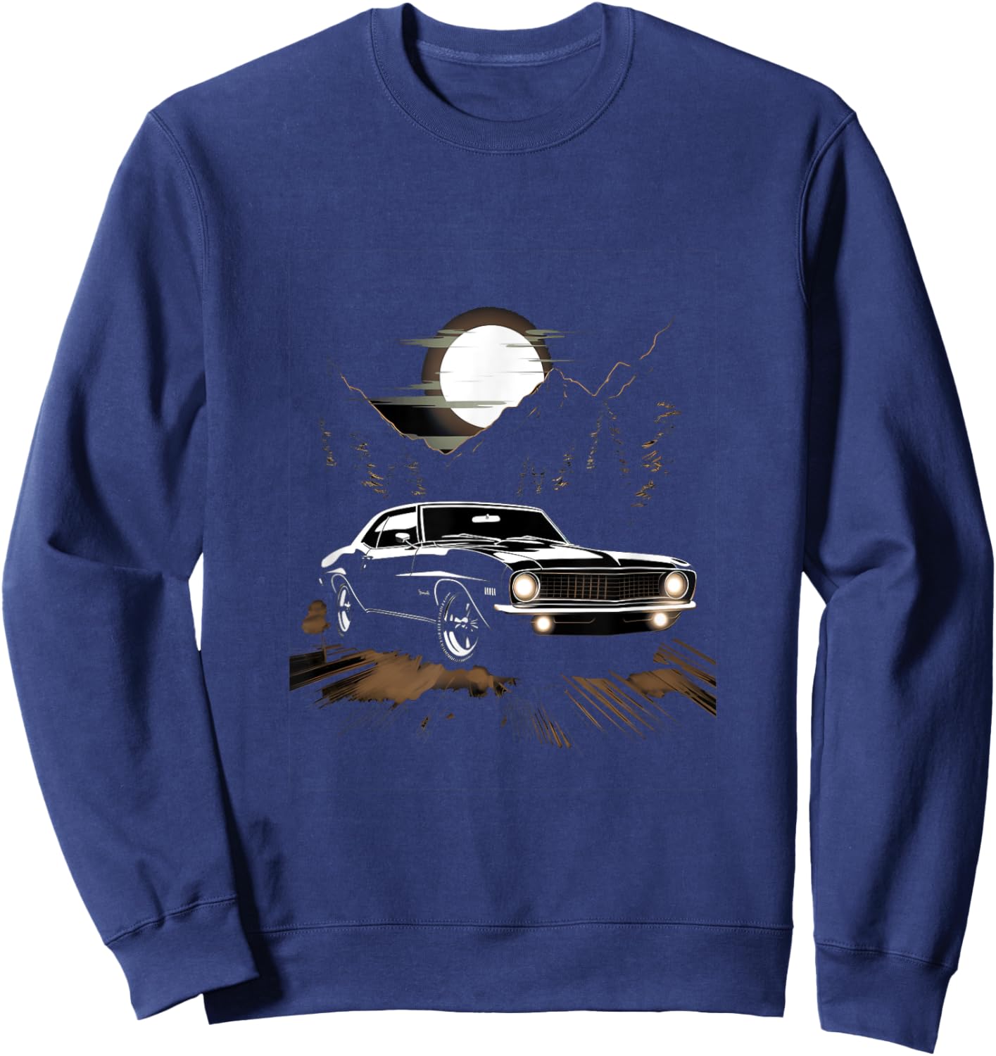 Muscle Car Classic Car Vintage Sweatshirt - Sweatshirt | Navy