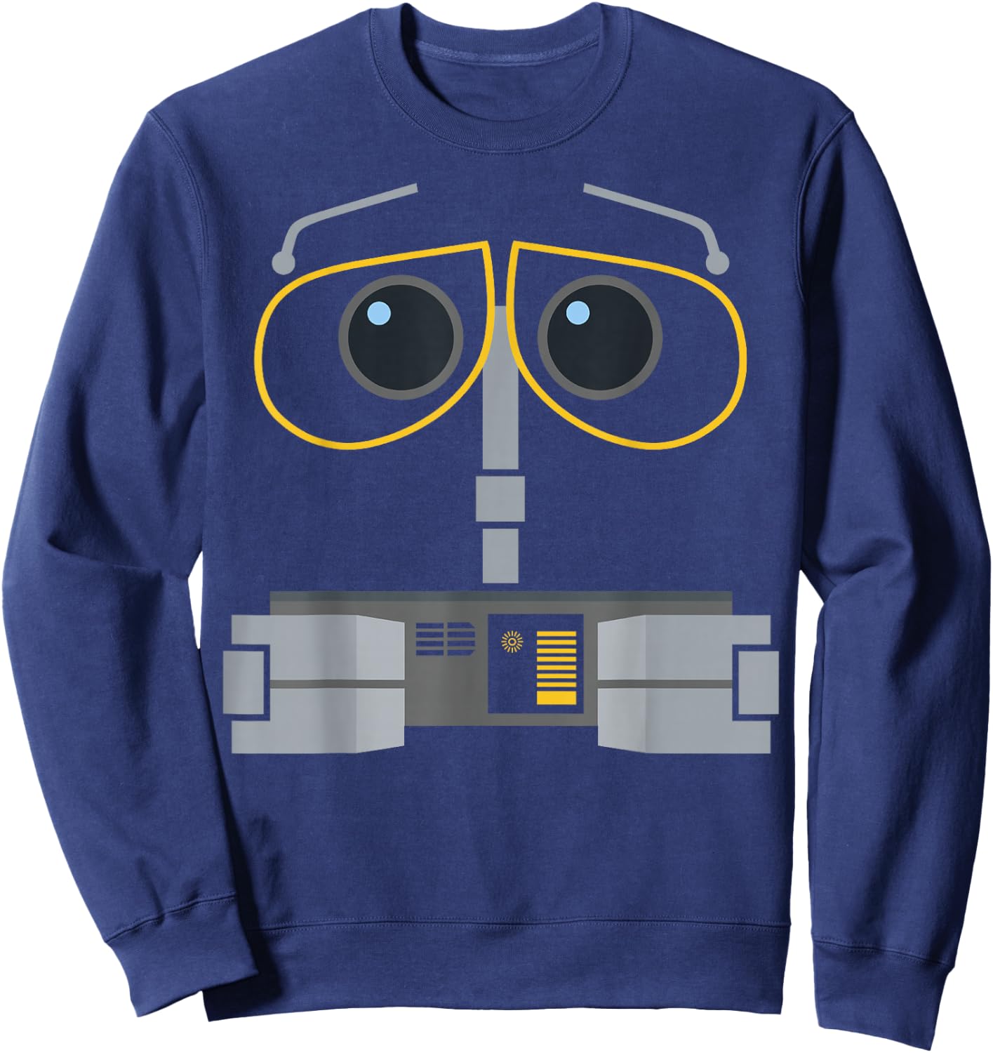 Disney Pixar WALL-E Robot Big Face Halloween Costume Sweatshirt - Sweatshirt | Navy