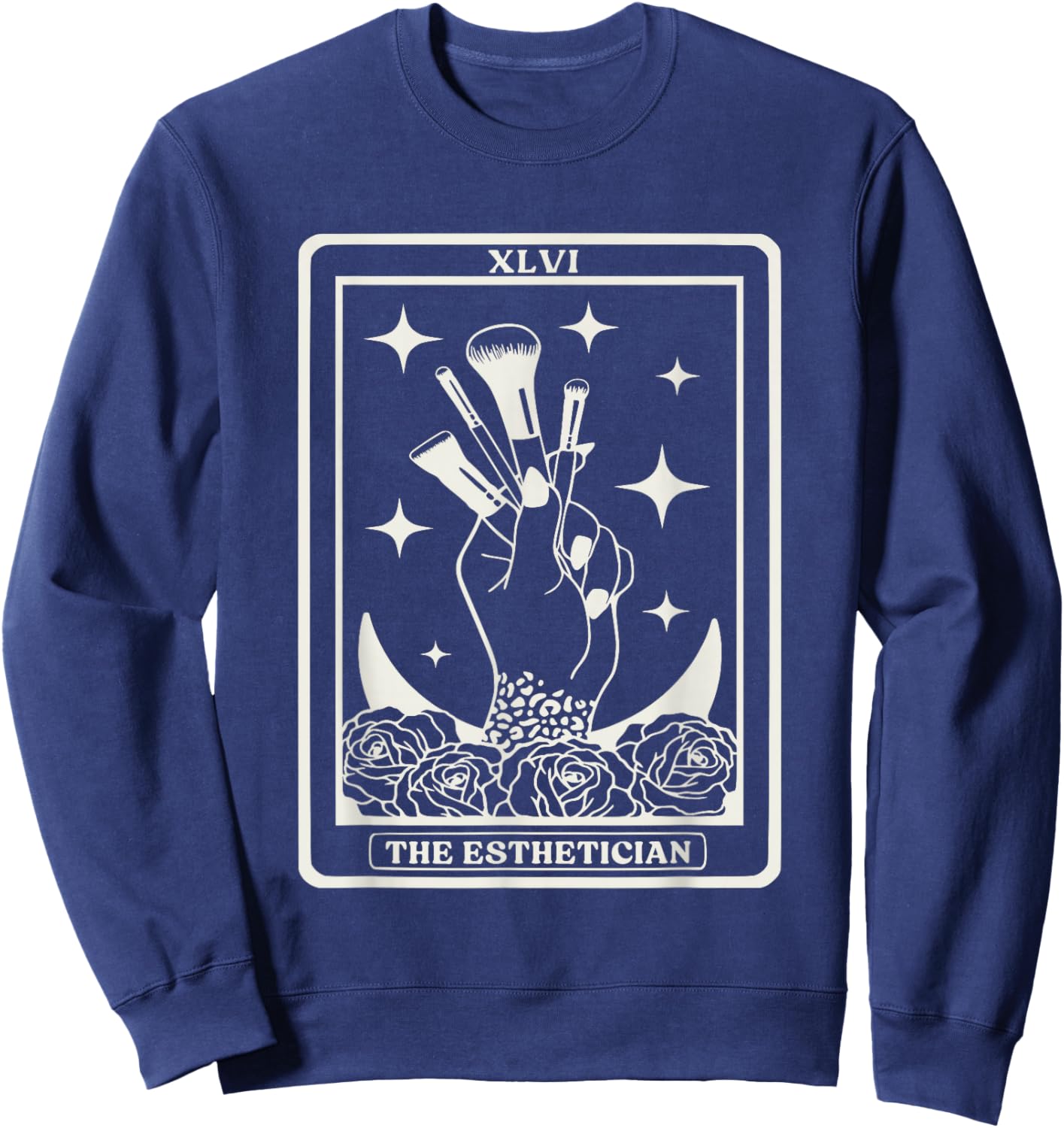The Esthetician Tarot Card The Esthetician Sweatshirt - Sweatshirt | Navy