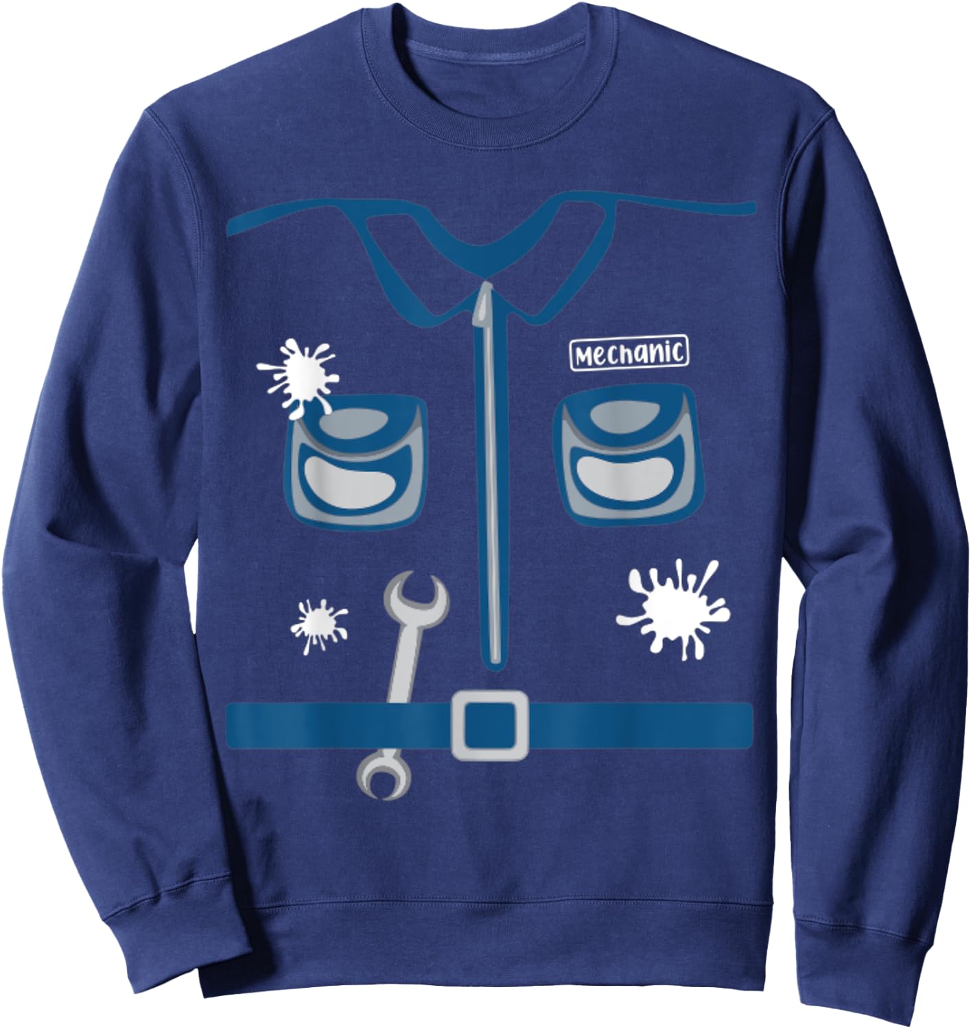 Future Mechanic Costume Halloween Workshop Career Day Kids Sweatshirt - Sweatshirt | Navy
