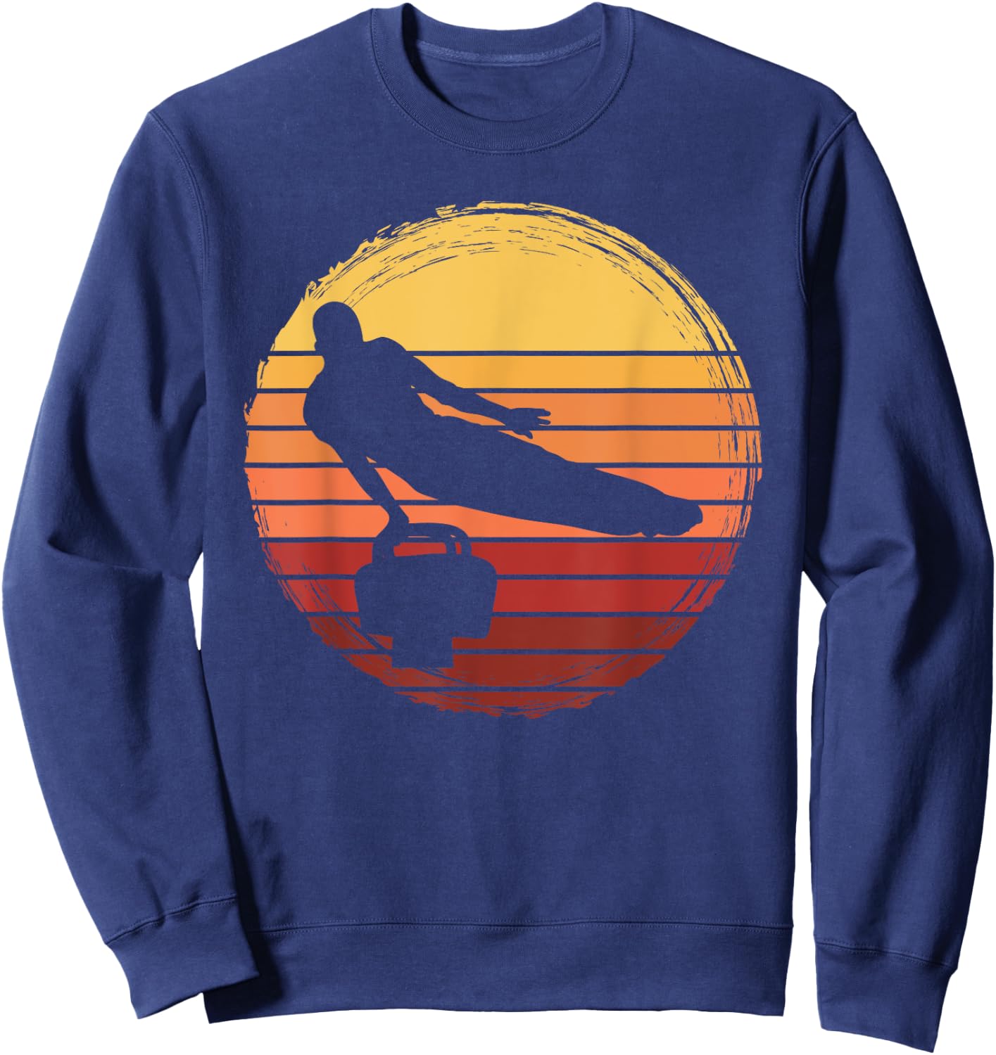 Gymnastics Pommel Horse Guy USA American Flag Sports Team Sweatshirt - Sweatshirt | Navy