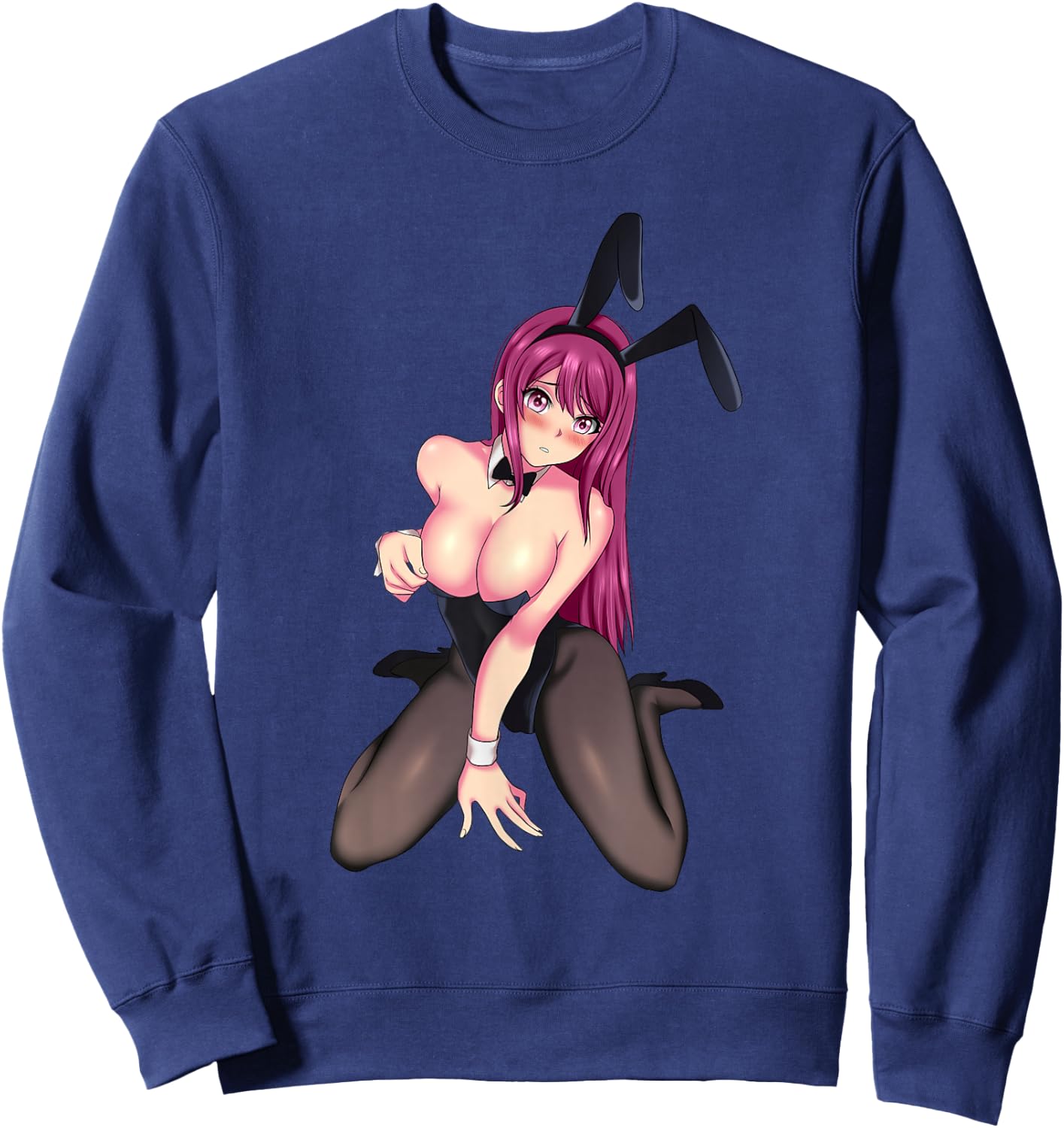 Perfect pretty japanese anime and manga kawaii bunny girl Sweatshirt - Sweatshirt | Navy